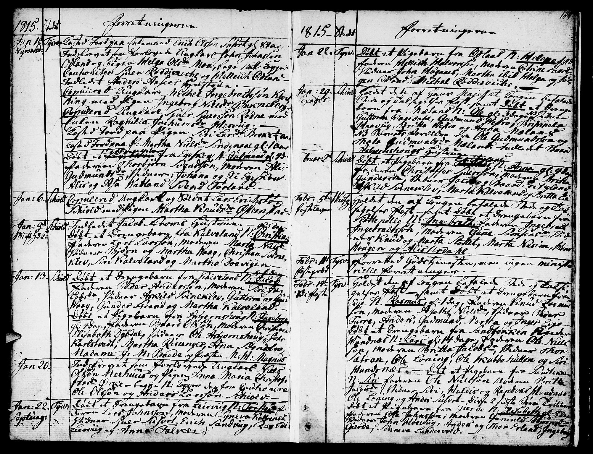 Skjold sokneprestkontor, AV/SAST-A-101847/H/Ha/Haa/L0002: Parish register (official) no. A 2, 1786-1815, p. 185