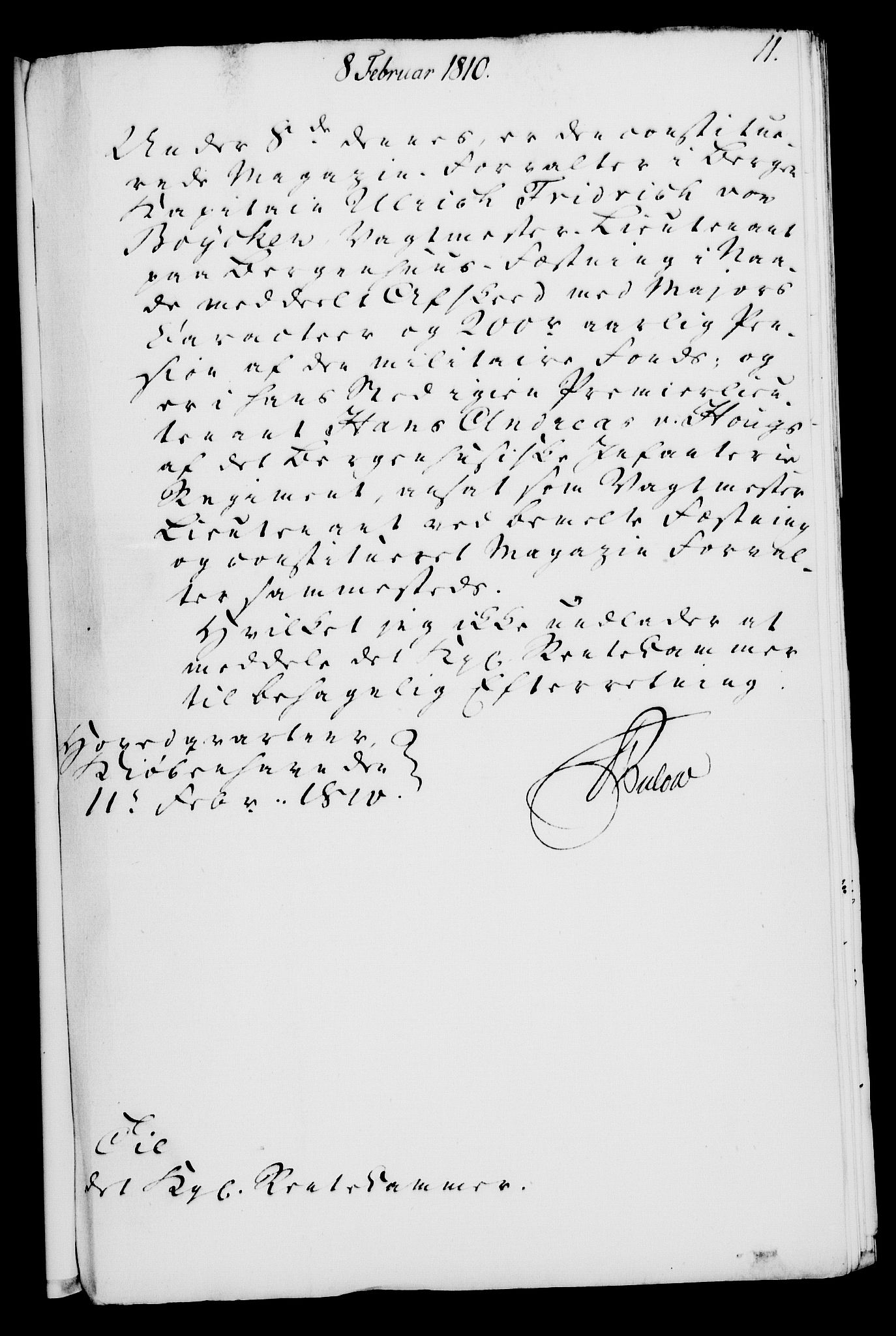 Rentekammeret, Kammerkanselliet, RA/EA-3111/G/Gf/Gfa/L0092: Norsk relasjons- og resolusjonsprotokoll (merket RK 52.92), 1810, p. 54