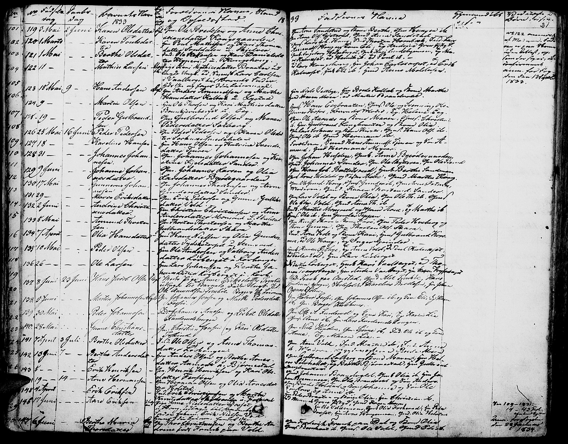 Grue prestekontor, AV/SAH-PREST-036/H/Ha/Haa/L0007: Parish register (official) no. 7, 1830-1847, p. 21