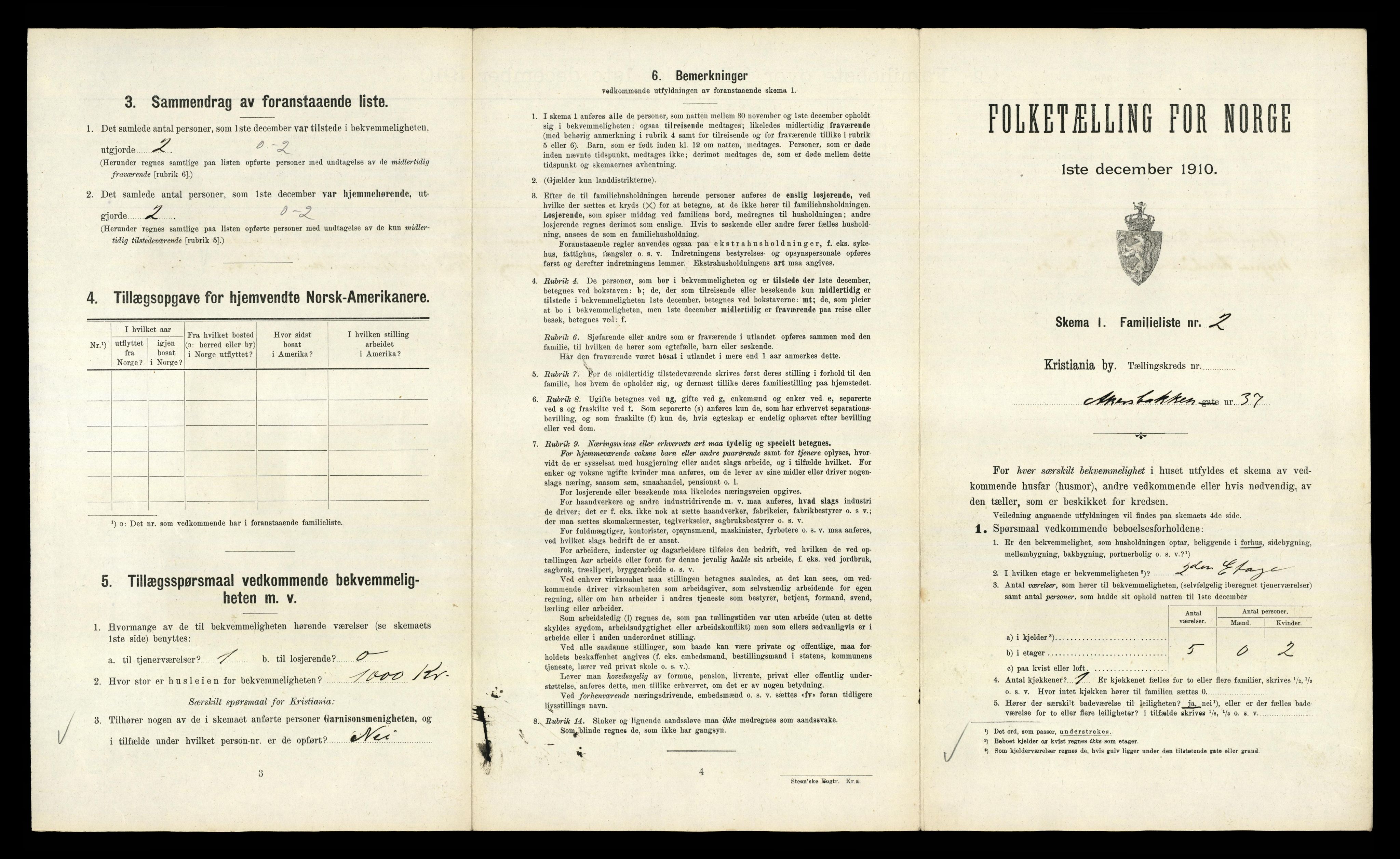 RA, 1910 census for Kristiania, 1910, p. 2007