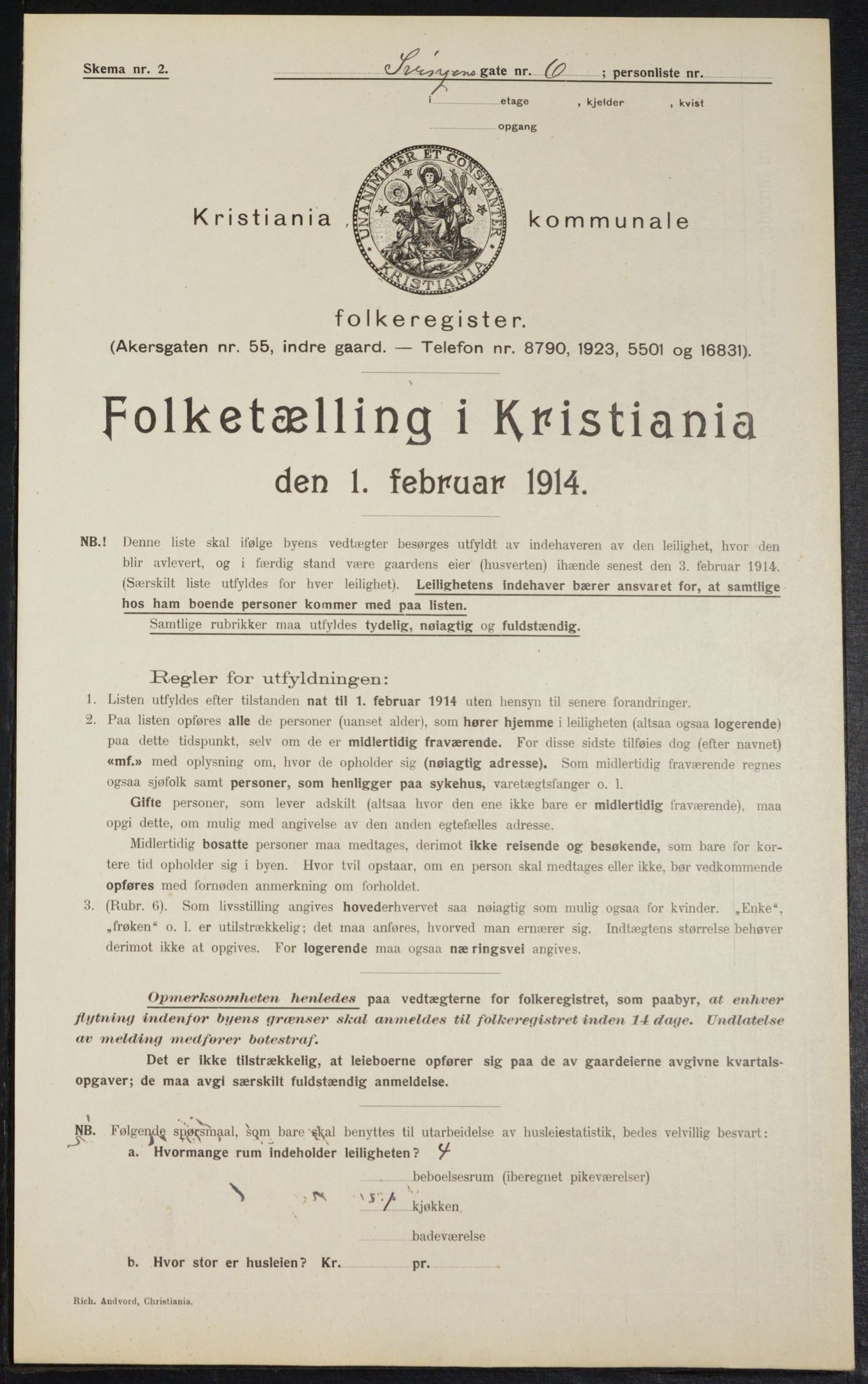 OBA, Municipal Census 1914 for Kristiania, 1914, p. 106810