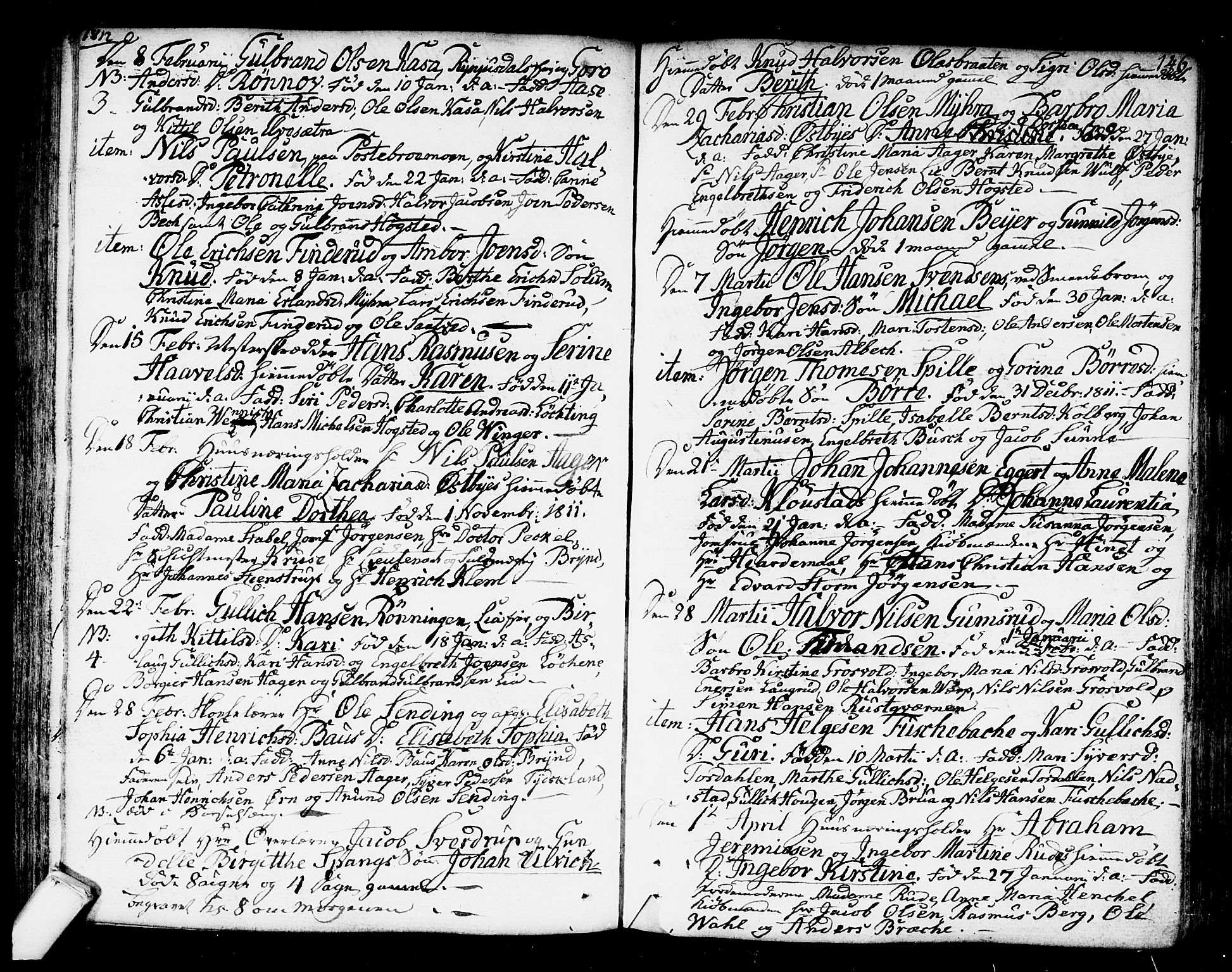 Kongsberg kirkebøker, SAKO/A-22/F/Fa/L0007: Parish register (official) no. I 7, 1795-1816, p. 146