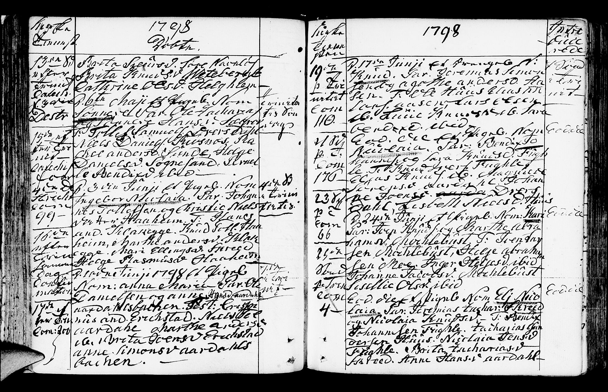 Jølster sokneprestembete, AV/SAB-A-80701/H/Haa/Haaa/L0006: Parish register (official) no. A 6, 1790-1821, p. 156-157