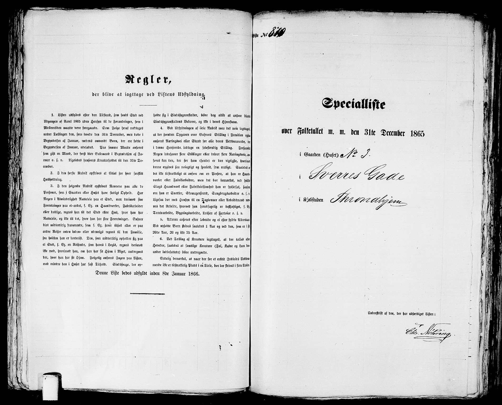 RA, 1865 census for Trondheim, 1865, p. 1813