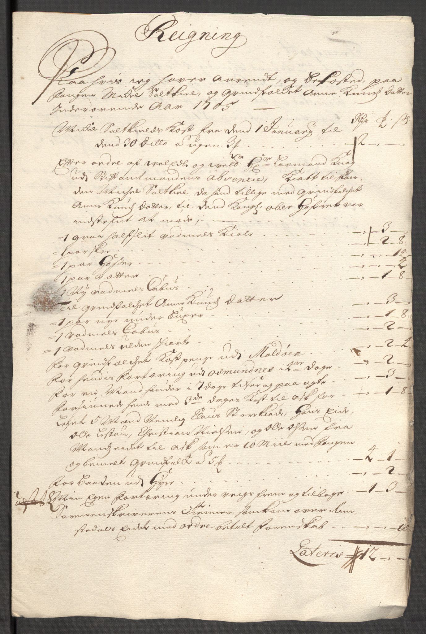 Rentekammeret inntil 1814, Reviderte regnskaper, Fogderegnskap, RA/EA-4092/R53/L3429: Fogderegnskap Sunn- og Nordfjord, 1705, p. 259