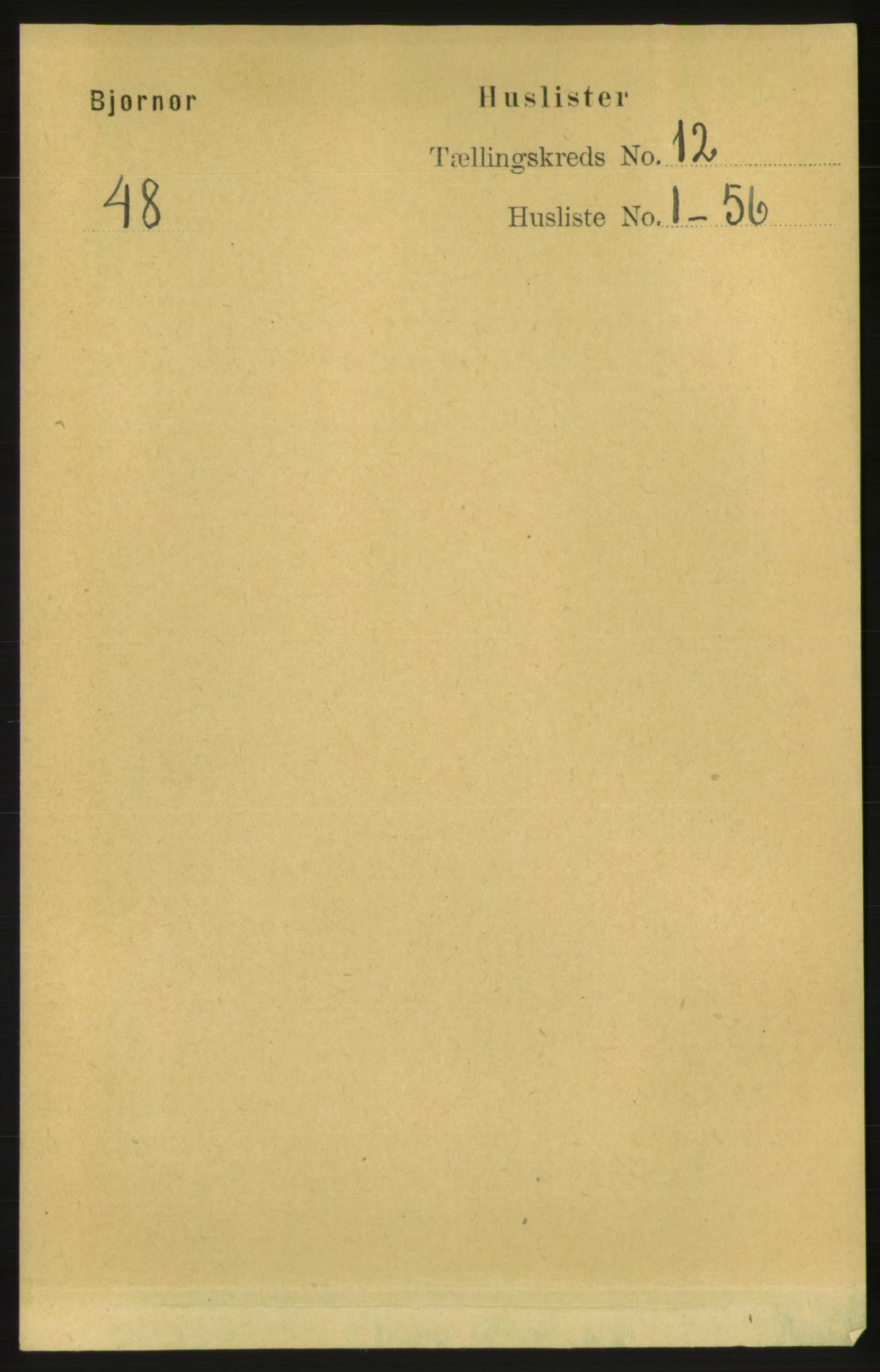RA, 1891 census for 1632 Bjørnør, 1891, p. 5034