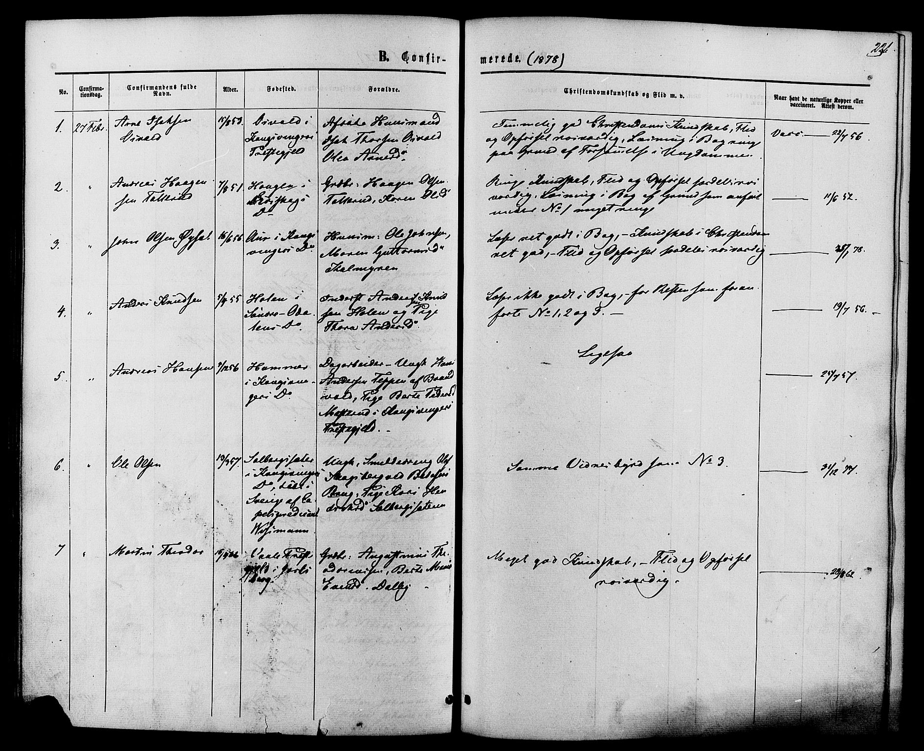 Vardal prestekontor, SAH/PREST-100/H/Ha/Haa/L0007: Parish register (official) no. 7, 1867-1878, p. 236