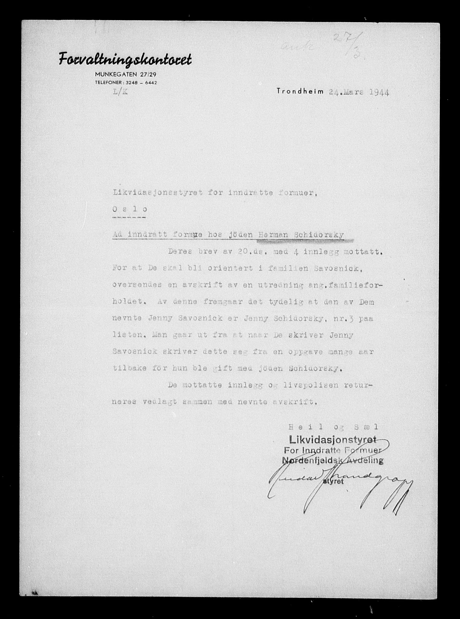 Justisdepartementet, Tilbakeføringskontoret for inndratte formuer, AV/RA-S-1564/H/Hc/Hca/L0908: --, 1945-1947, p. 180