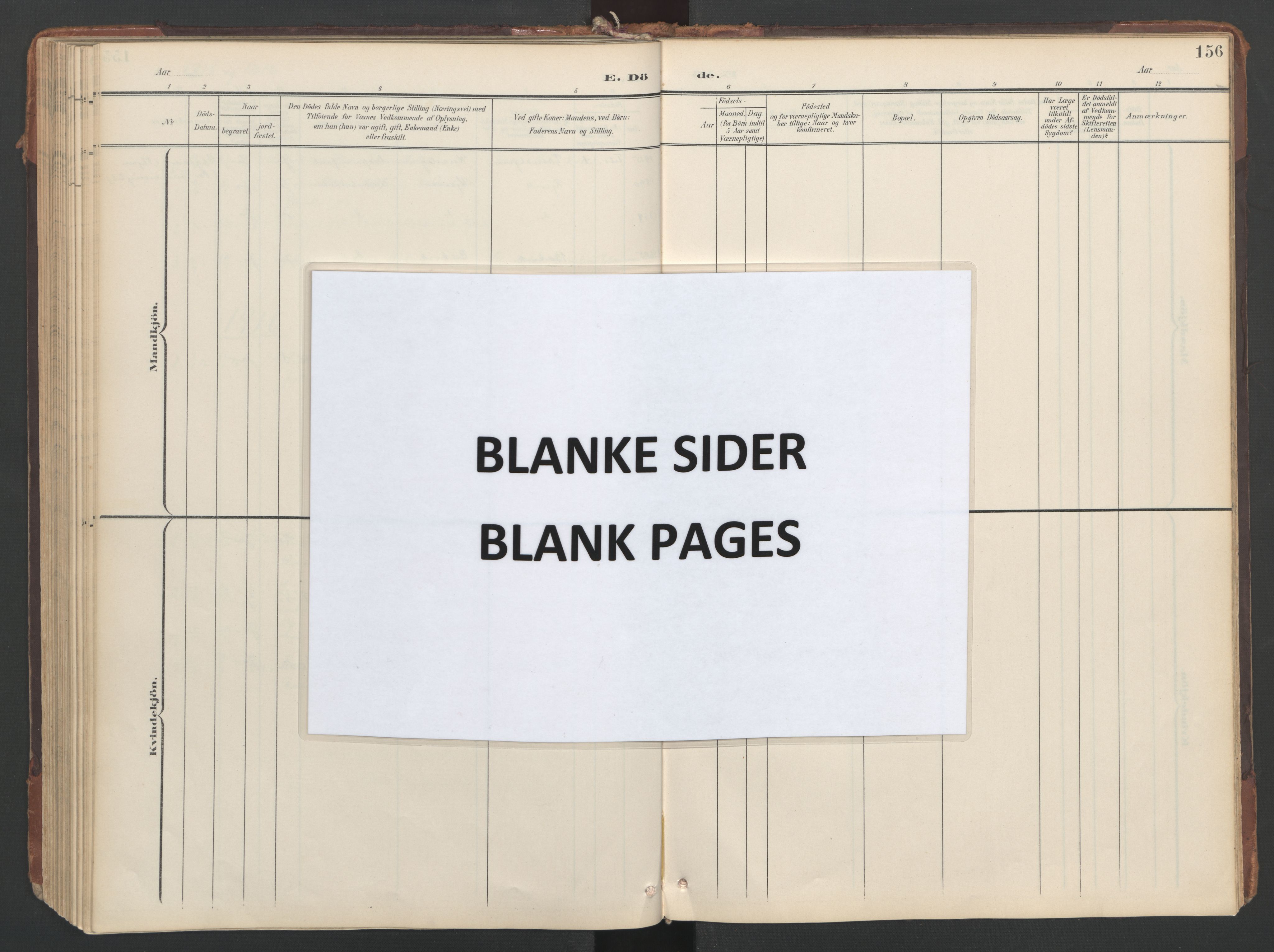 Ministerialprotokoller, klokkerbøker og fødselsregistre - Sør-Trøndelag, SAT/A-1456/638/L0568: Parish register (official) no. 638A01, 1901-1916, p. 156