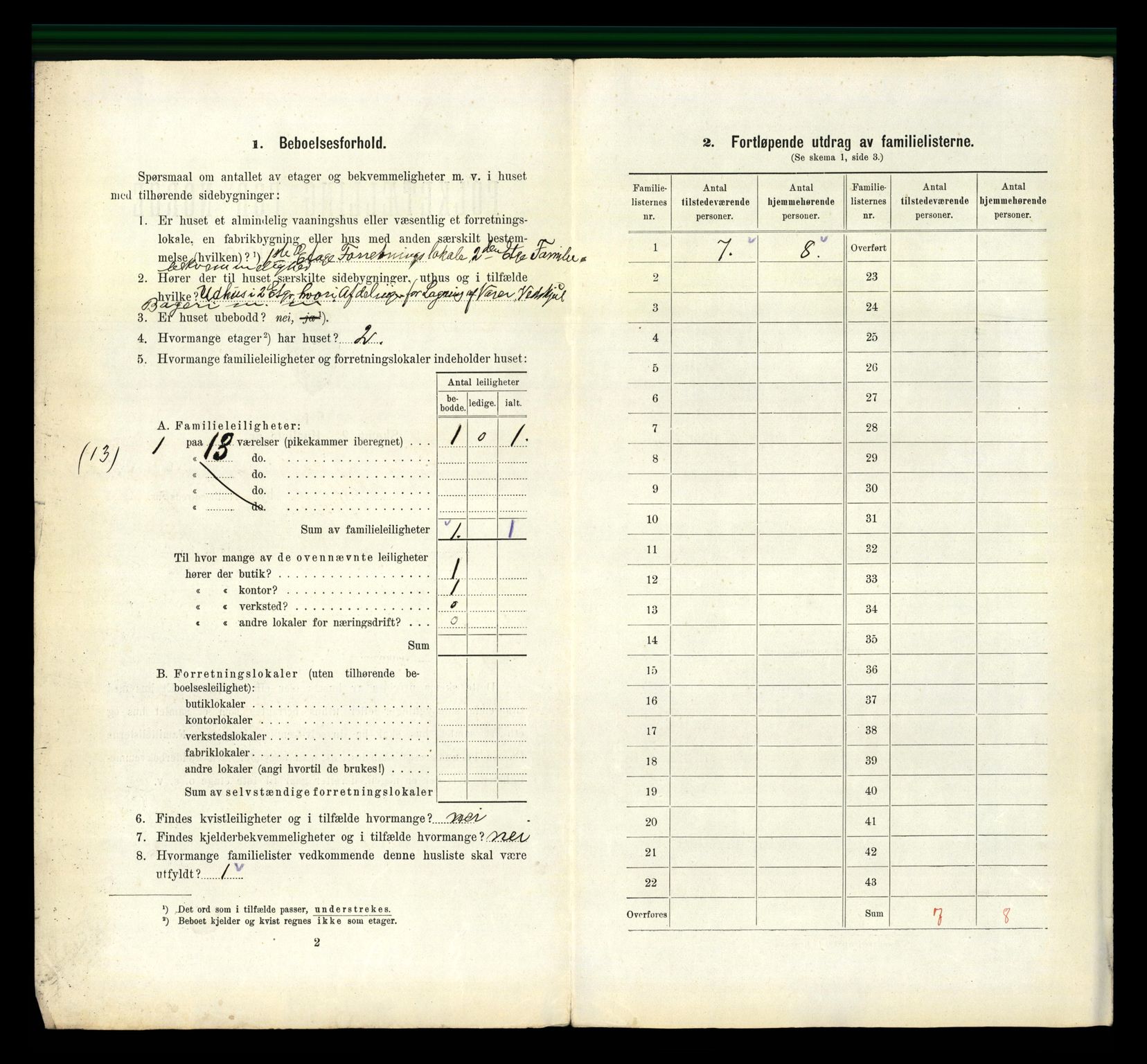 RA, 1910 census for Flekkefjord, 1910, p. 1219