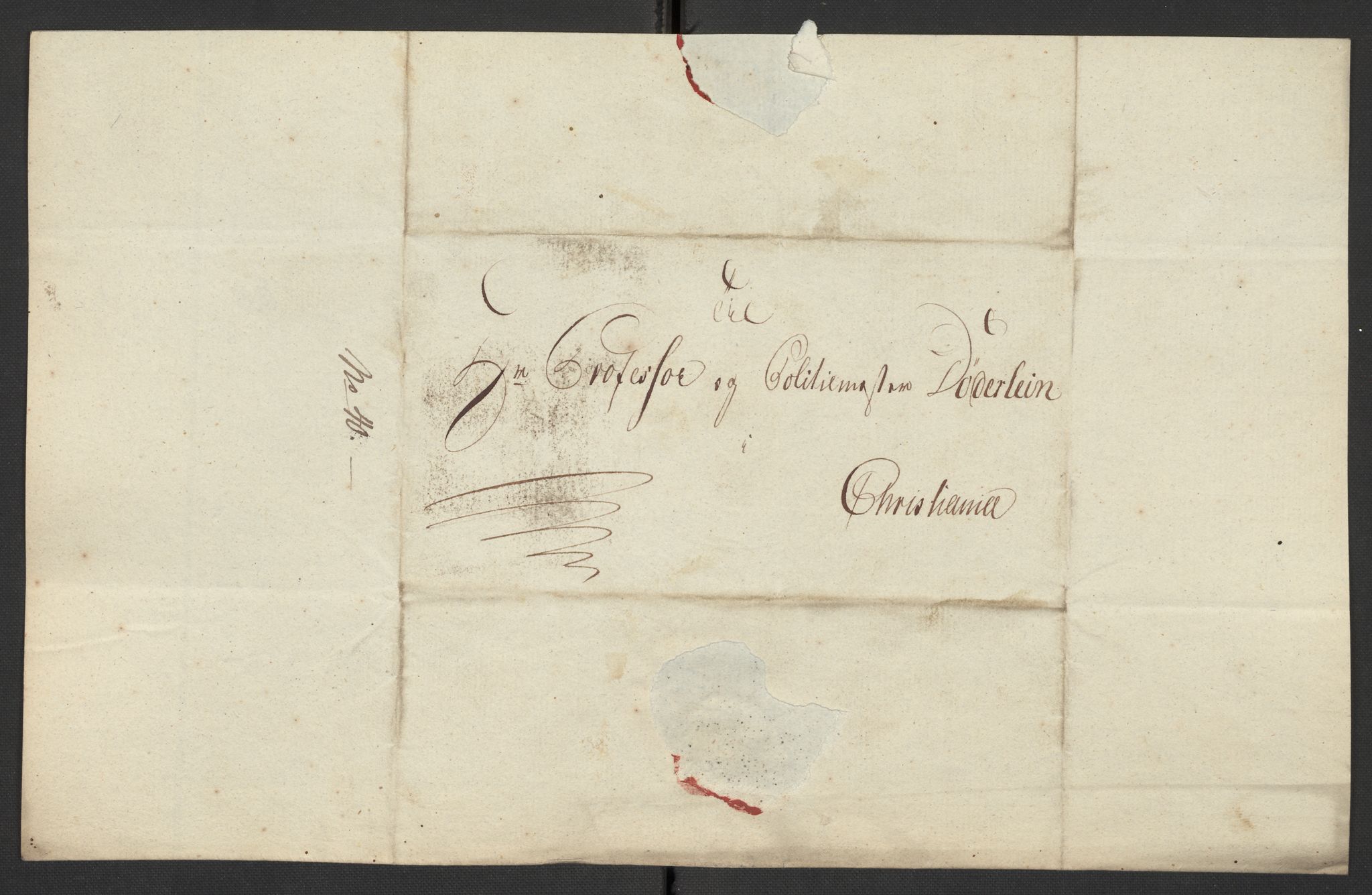 Oslo politidistrikt, AV/SAO-A-10085/D/Da/L0003: Innkomne brev, pro memoria m.v., 1781, p. 248