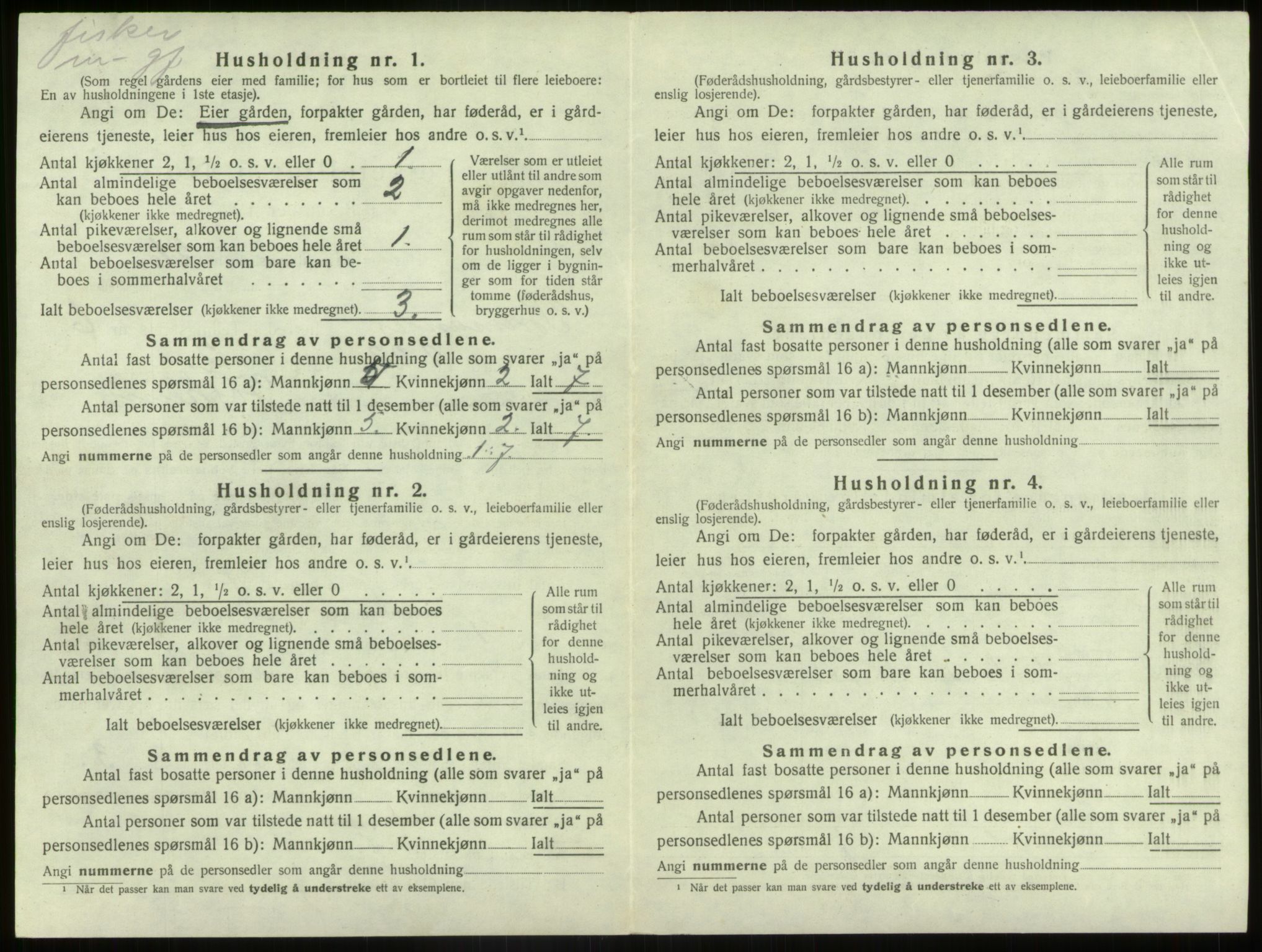 SAB, 1920 census for Bremanger, 1920, p. 561