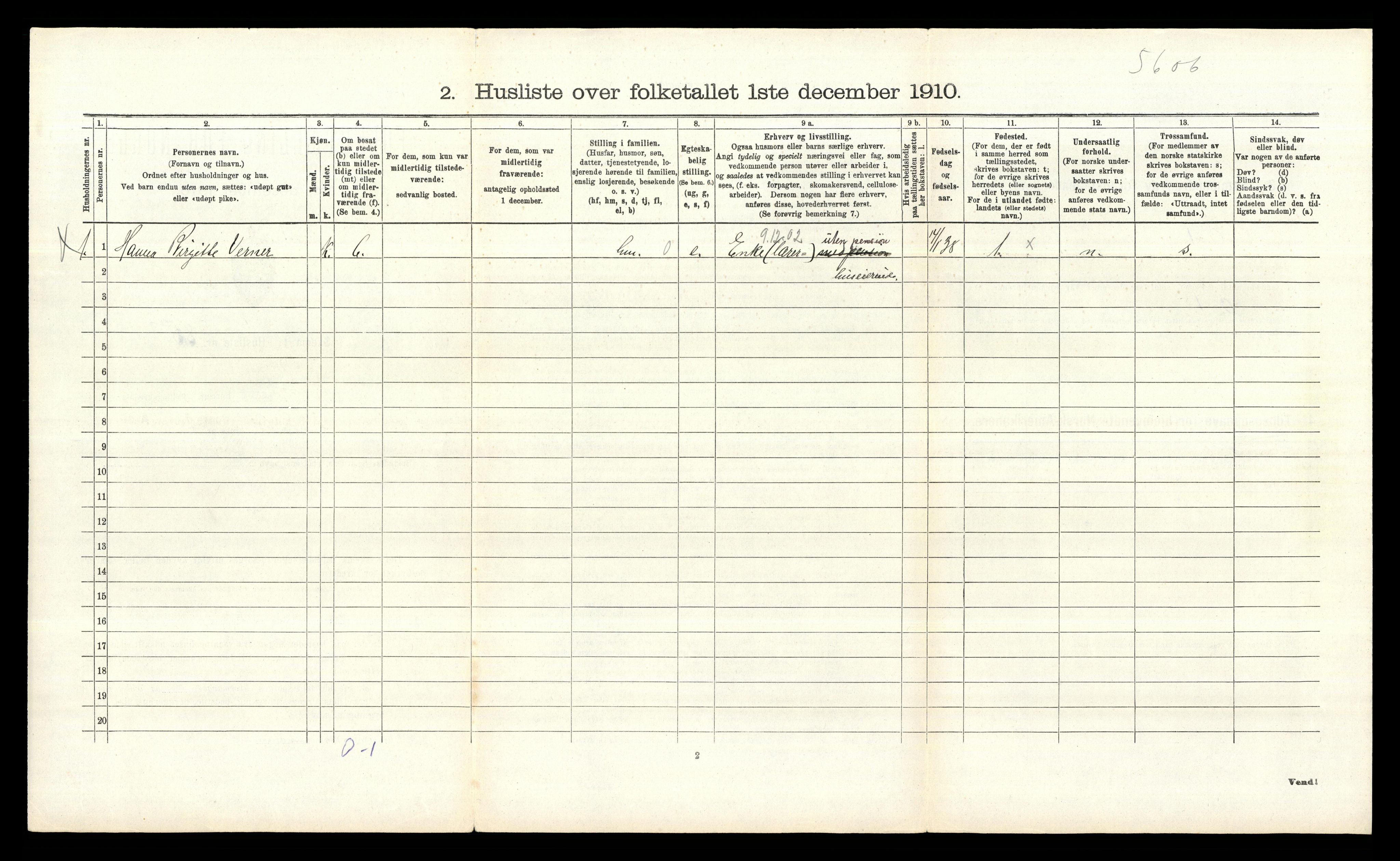 RA, 1910 census for Rygge, 1910, p. 437