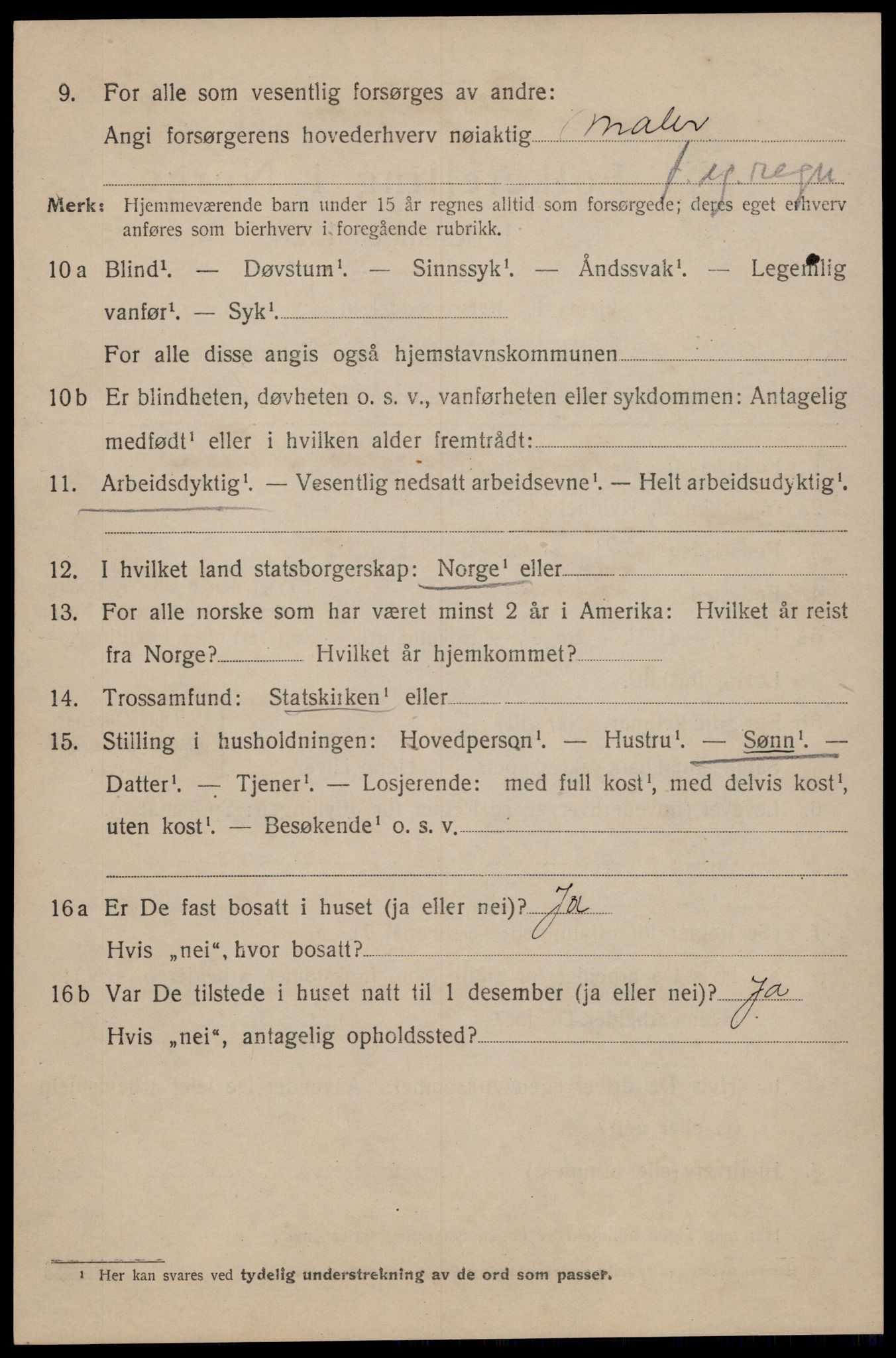 SAT, 1920 census for Trondheim, 1920, p. 35853