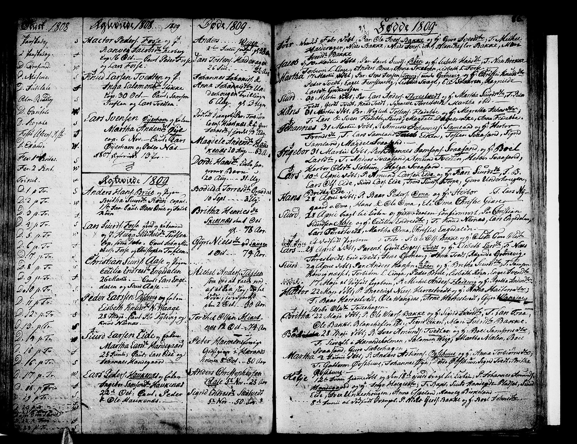 Strandebarm sokneprestembete, SAB/A-78401/H/Haa: Parish register (official) no. A 4, 1788-1817, p. 86