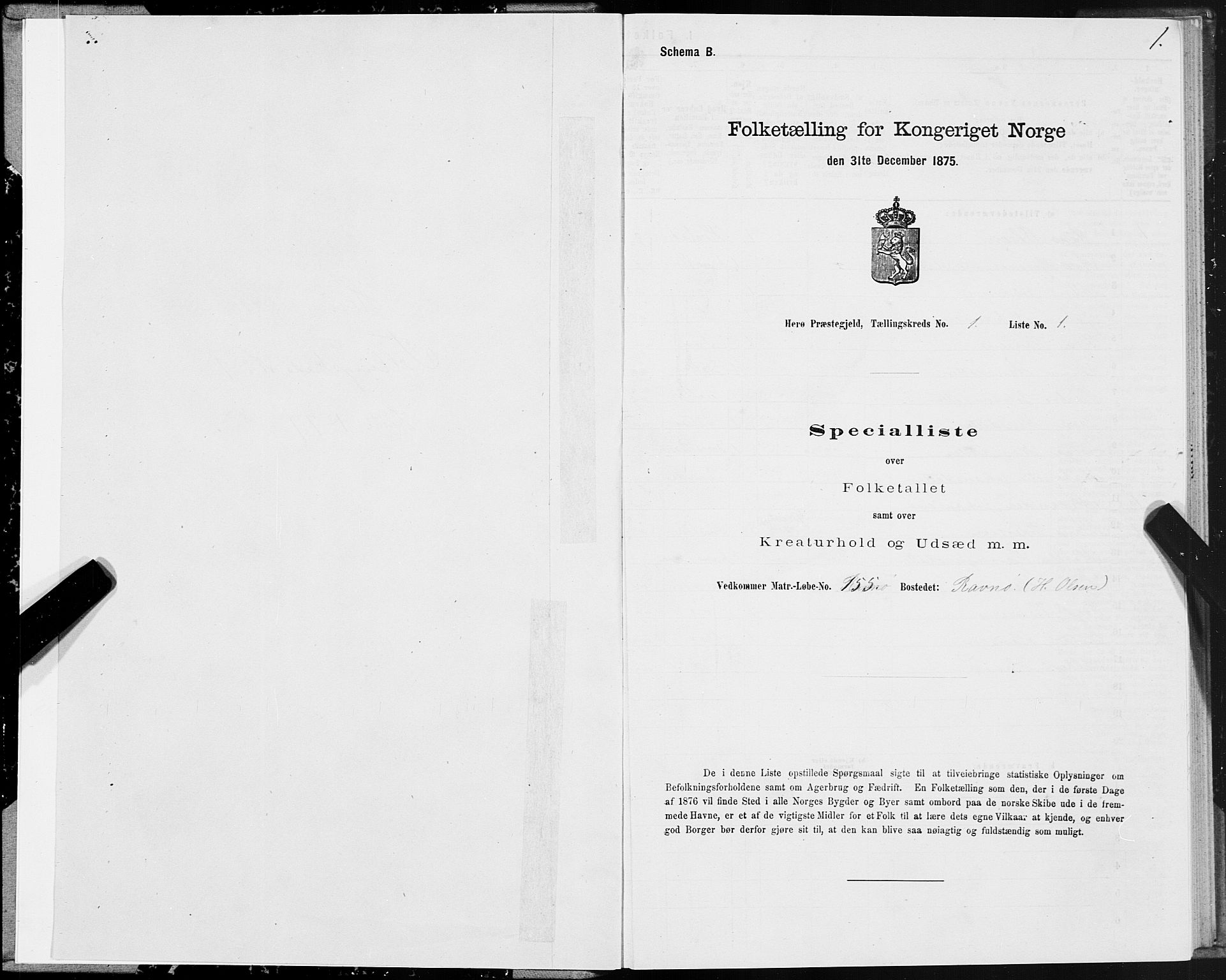 SAT, 1875 census for 1818P Herøy, 1875, p. 1001