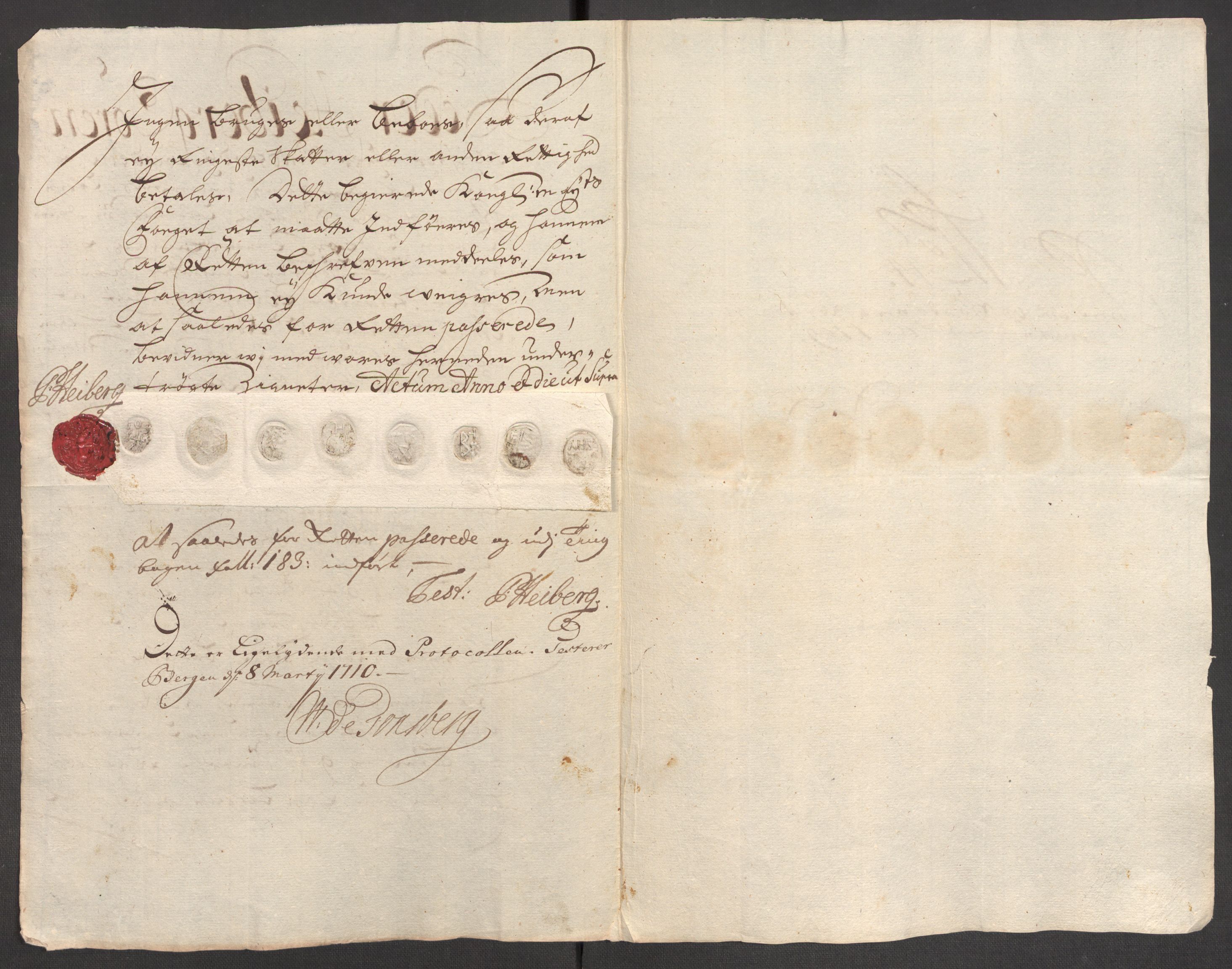 Rentekammeret inntil 1814, Reviderte regnskaper, Fogderegnskap, AV/RA-EA-4092/R48/L2986: Fogderegnskap Sunnhordland og Hardanger, 1709-1710, p. 240