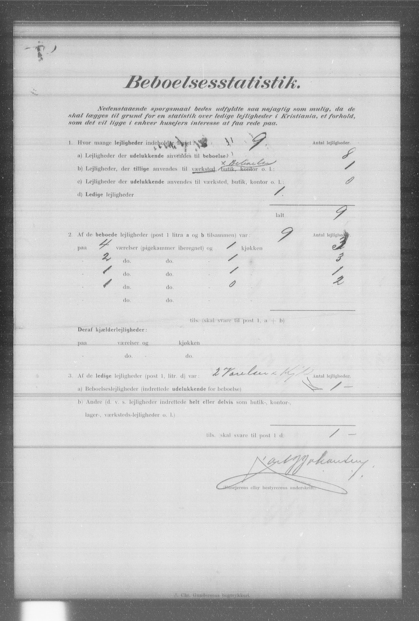 OBA, Municipal Census 1902 for Kristiania, 1902, p. 8834