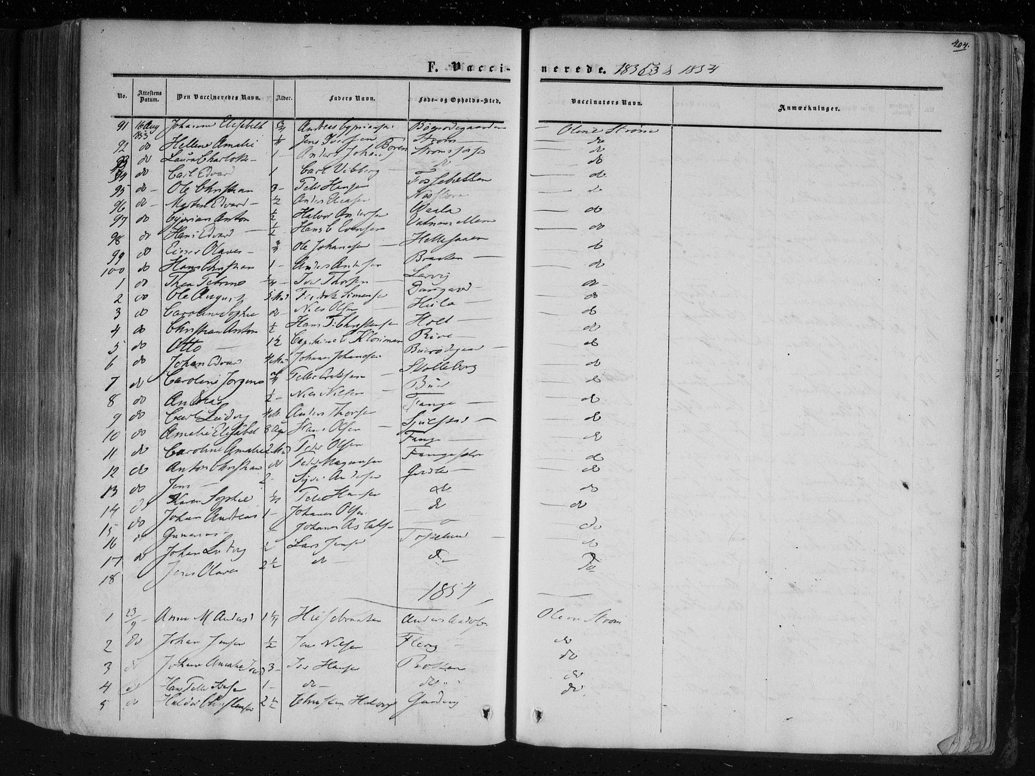 Aremark prestekontor Kirkebøker, AV/SAO-A-10899/F/Fc/L0003: Parish register (official) no. III 3, 1850-1865, p. 404