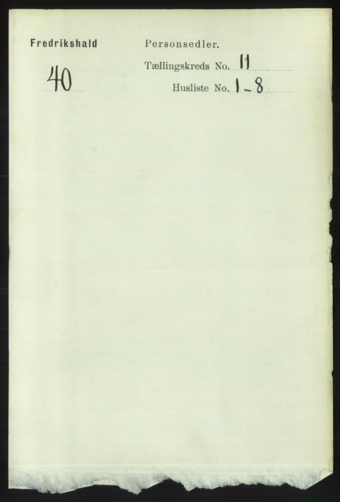RA, 1891 census for 0101 Fredrikshald, 1891, p. 7641