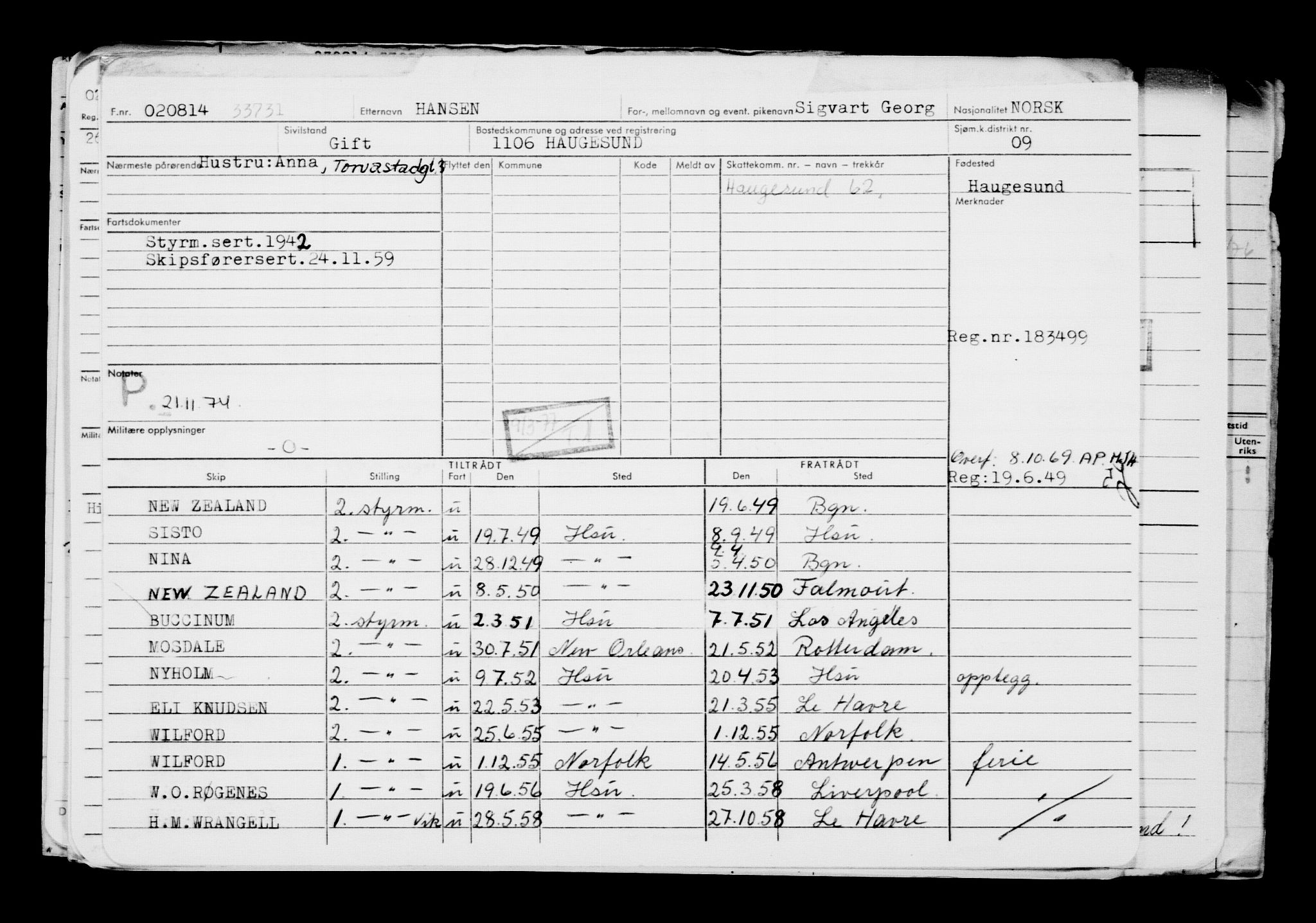 Direktoratet for sjømenn, AV/RA-S-3545/G/Gb/L0123: Hovedkort, 1914, p. 13