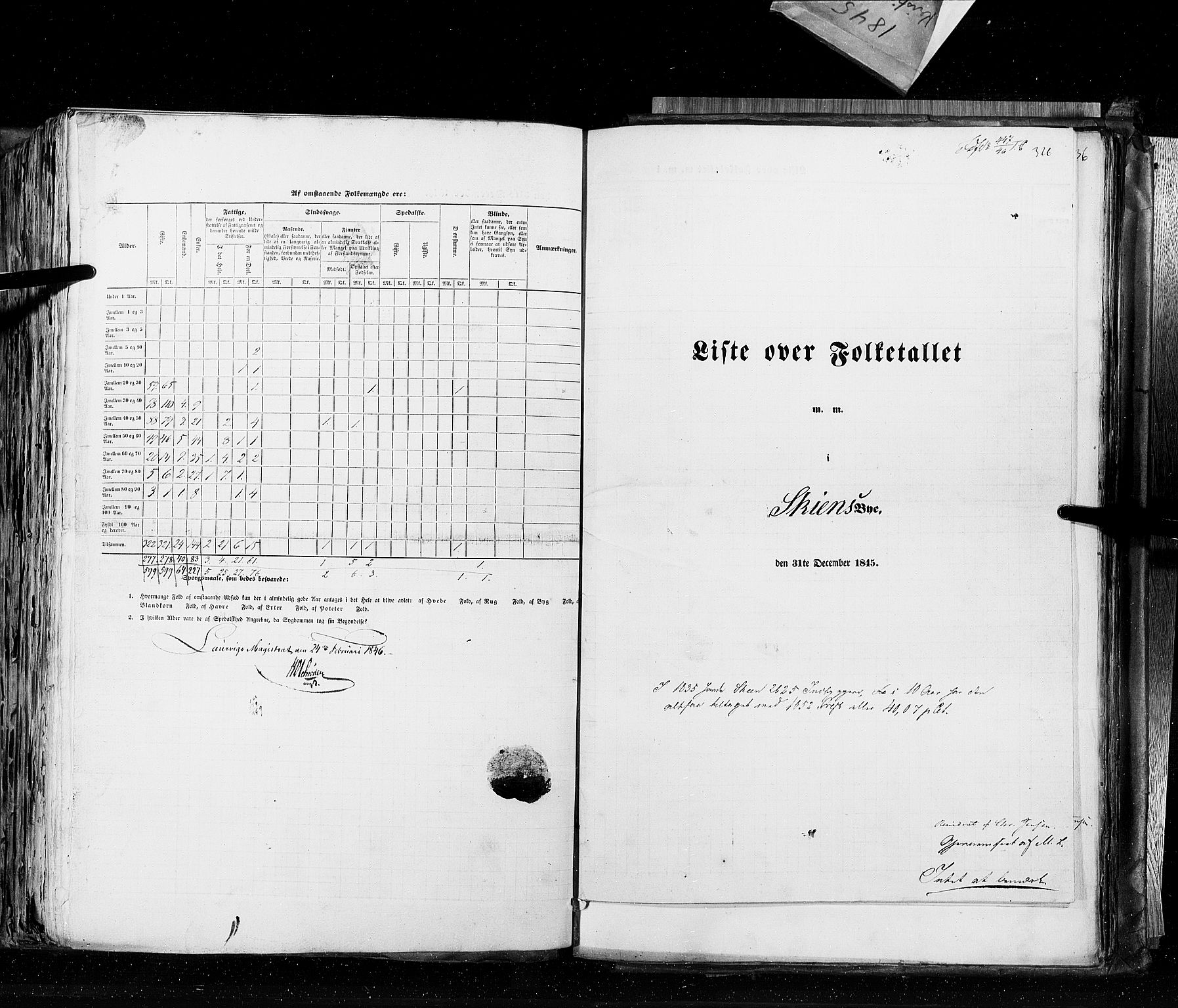 RA, Census 1845, vol. 10: Cities, 1845, p. 326