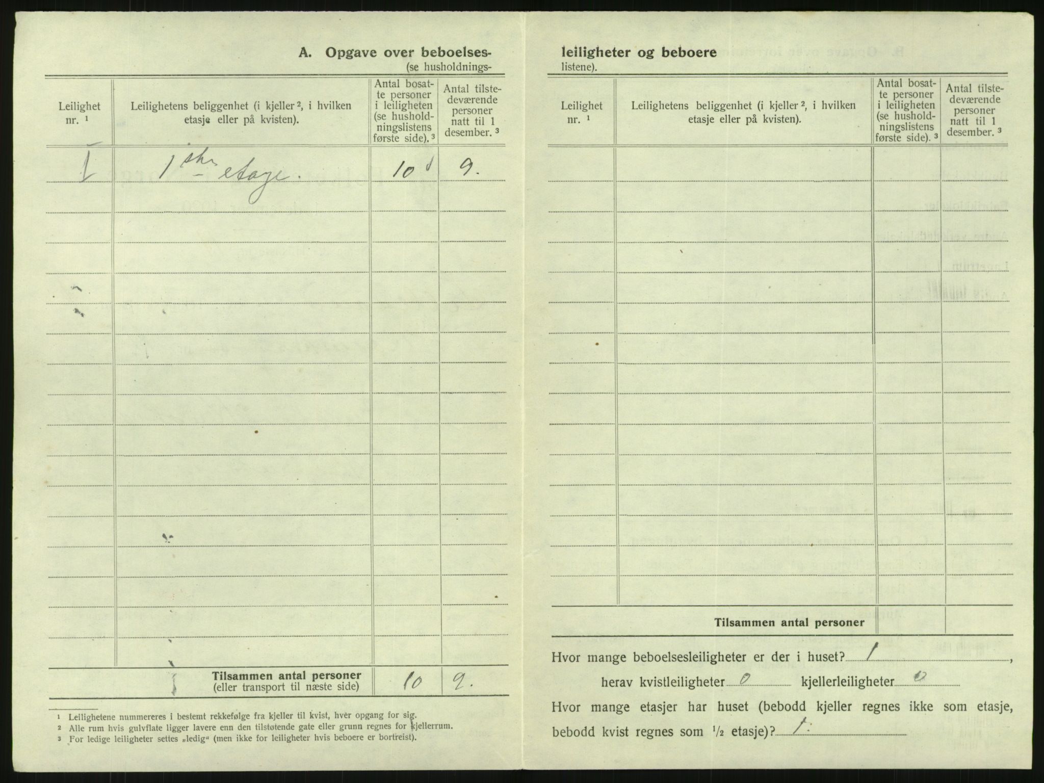 SAK, 1920 census for Lillesand, 1920, p. 42
