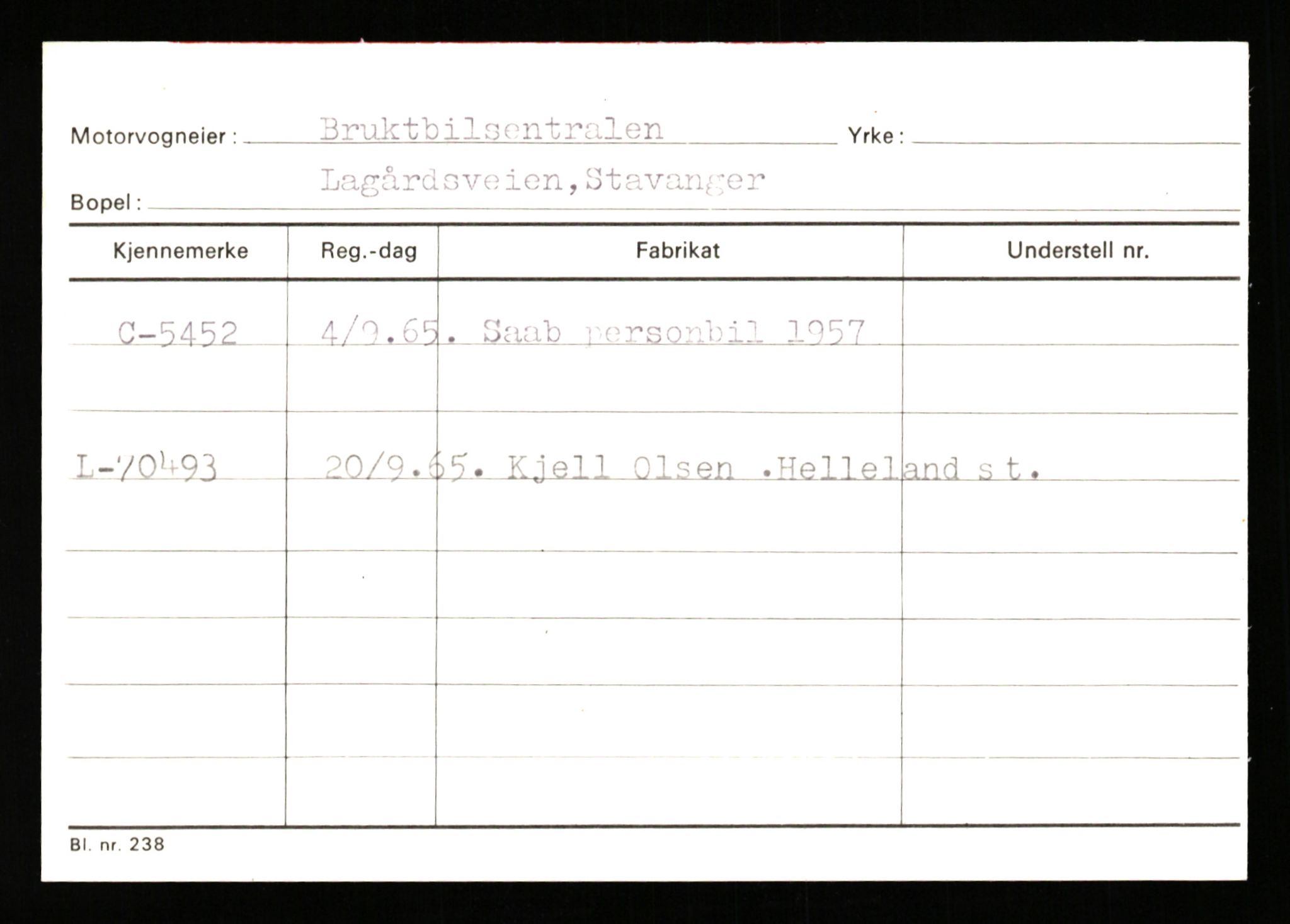 Stavanger trafikkstasjon, AV/SAST-A-101942/0/G/L0001: Registreringsnummer: 0 - 5782, 1930-1971, p. 3237