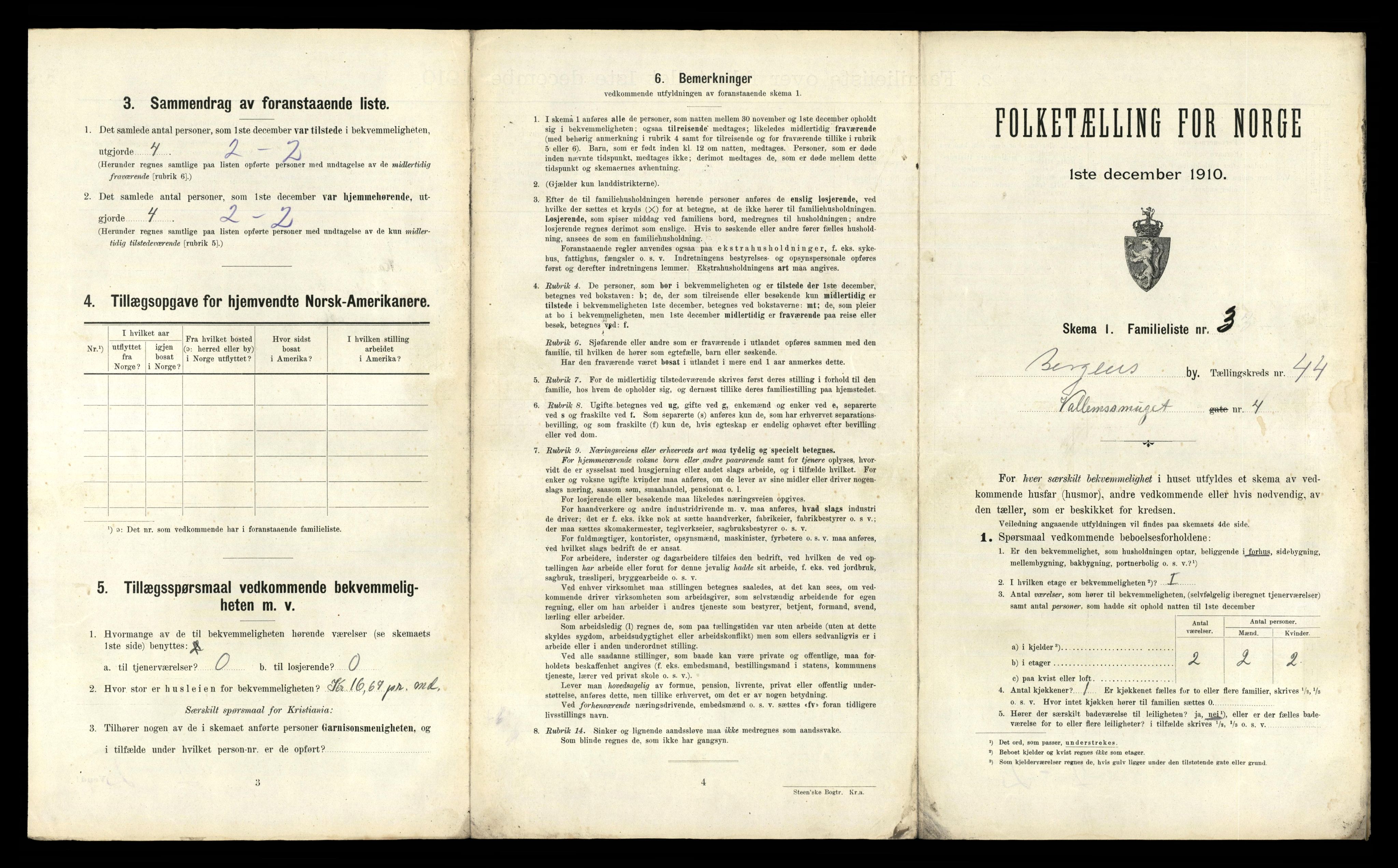 RA, 1910 census for Bergen, 1910, p. 14905