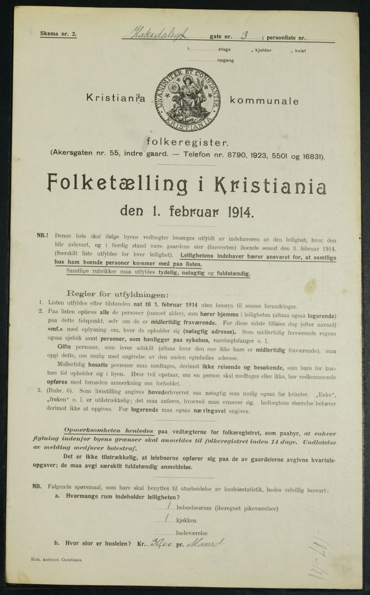 OBA, Municipal Census 1914 for Kristiania, 1914, p. 34101