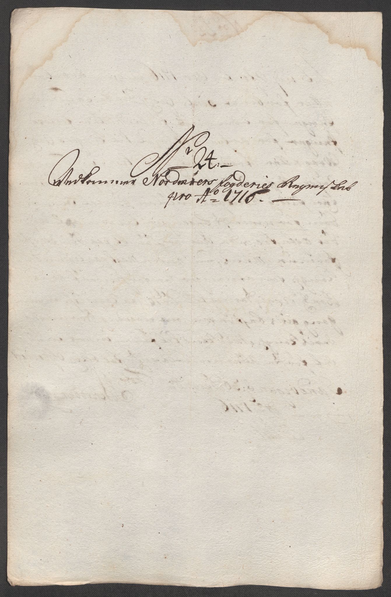 Rentekammeret inntil 1814, Reviderte regnskaper, Fogderegnskap, AV/RA-EA-4092/R56/L3749: Fogderegnskap Nordmøre, 1716, p. 152