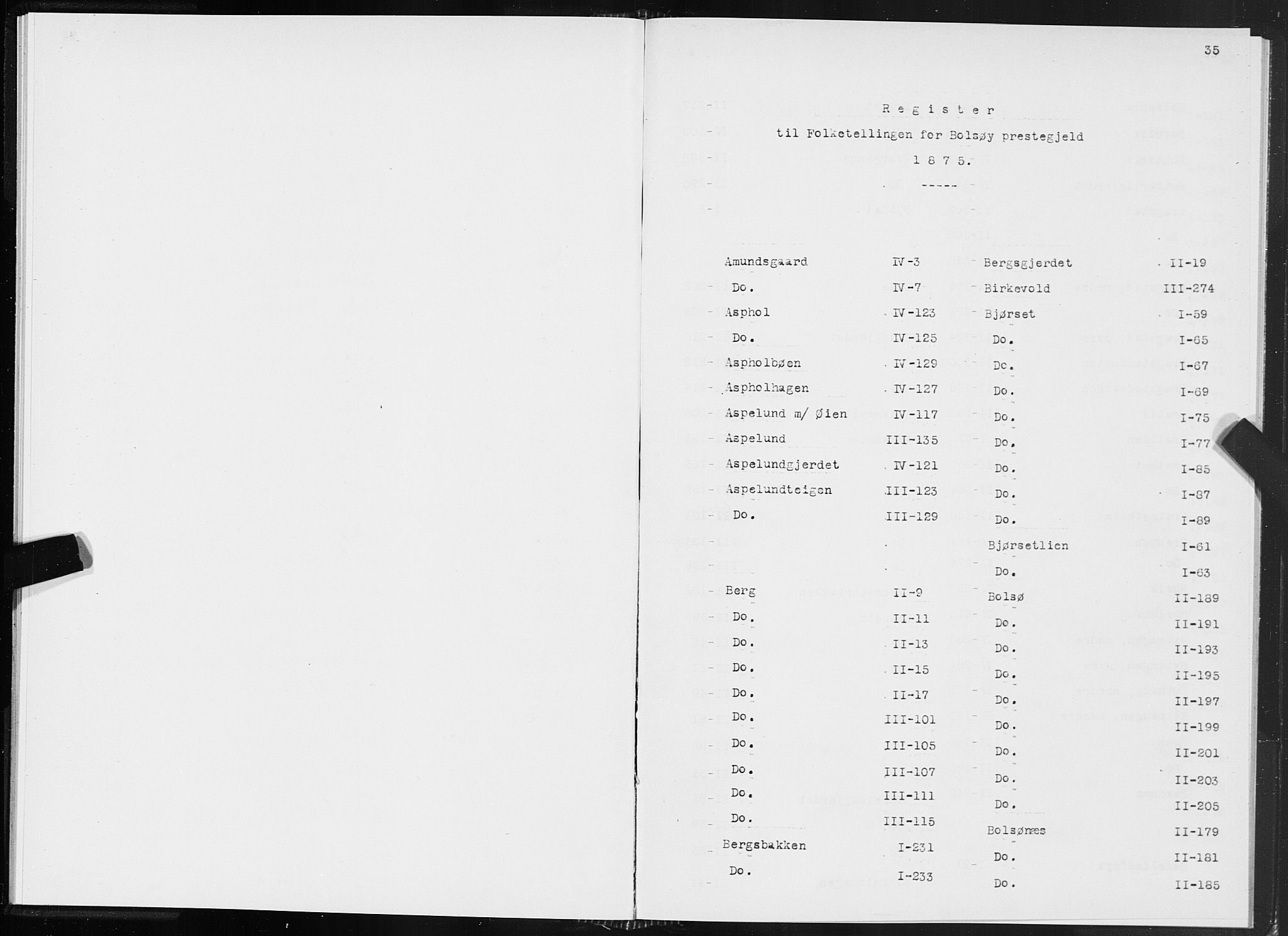 SAT, 1875 census for 1544P Bolsøy, 1875, p. 35