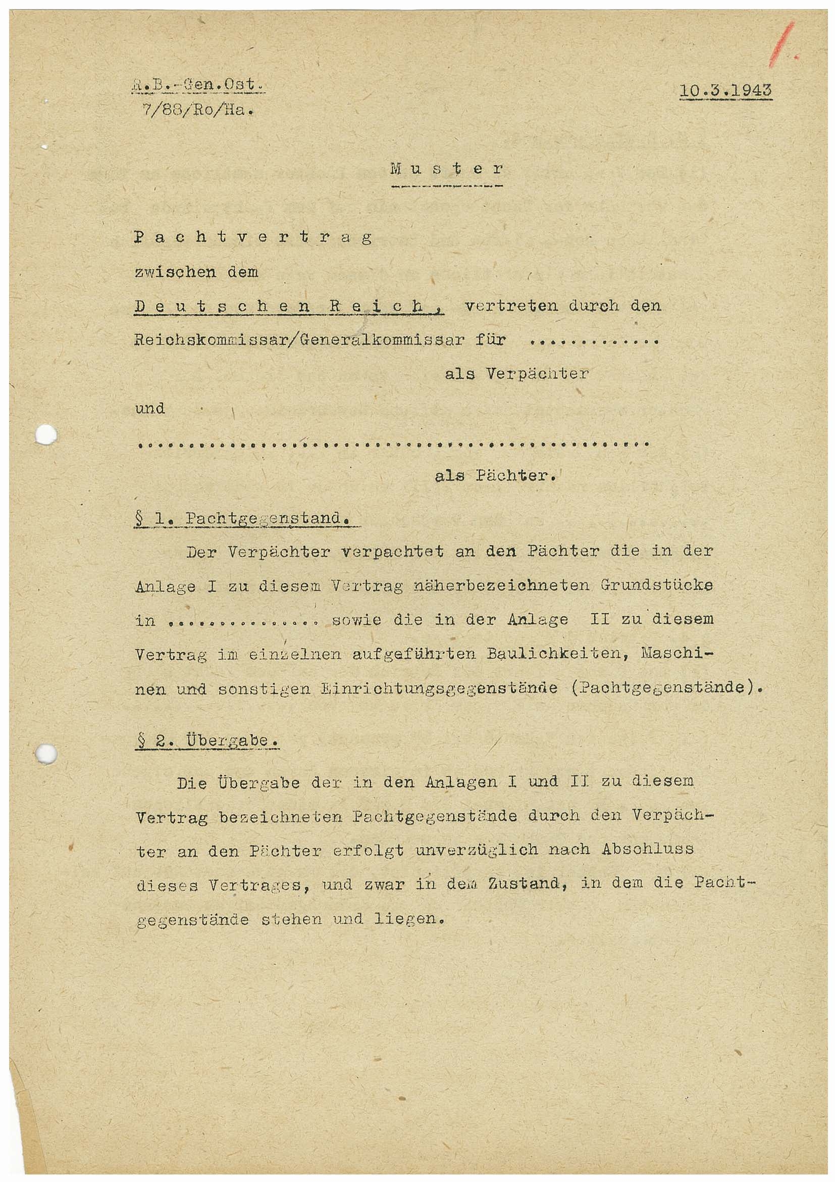 Førerens og ministerpresidentens kanselli. Utenriksavdelingen, RA/S-3485/D/L0004/0002: -- / Direktoratet for spesialorientering. Russland (Austrveg). Ymse, p. 1