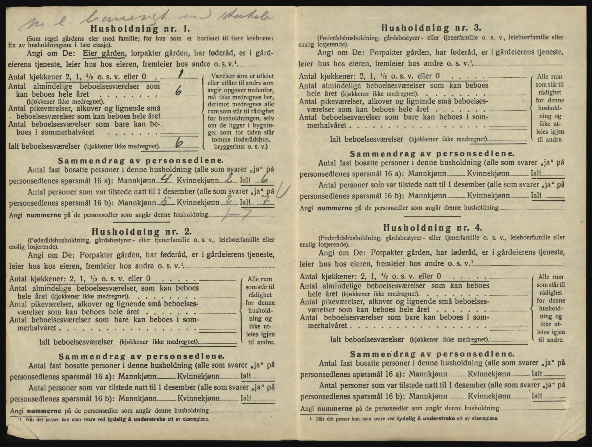 SAO, 1920 census for Eidsberg, 1920, p. 654