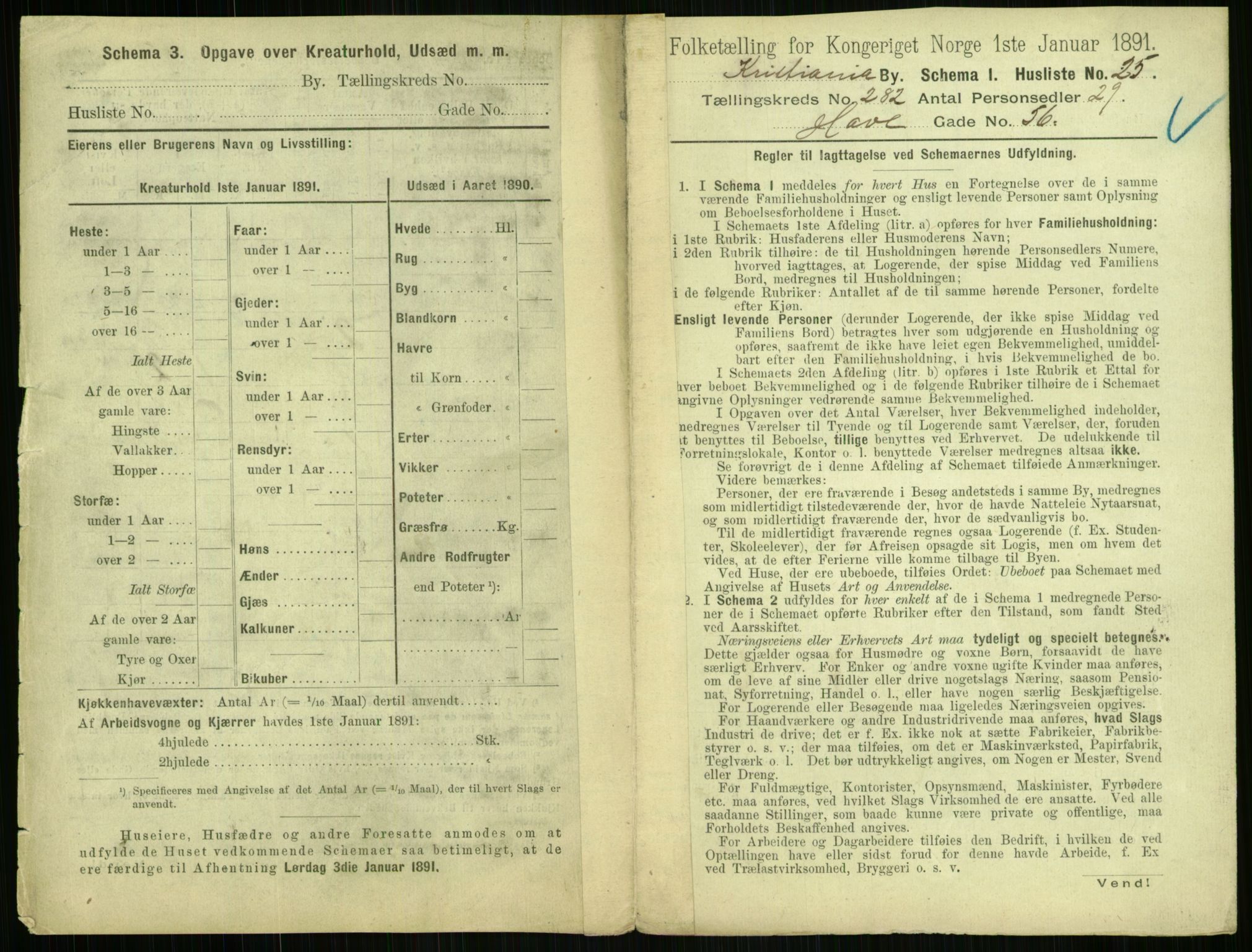 RA, 1891 census for 0301 Kristiania, 1891, p. 171520