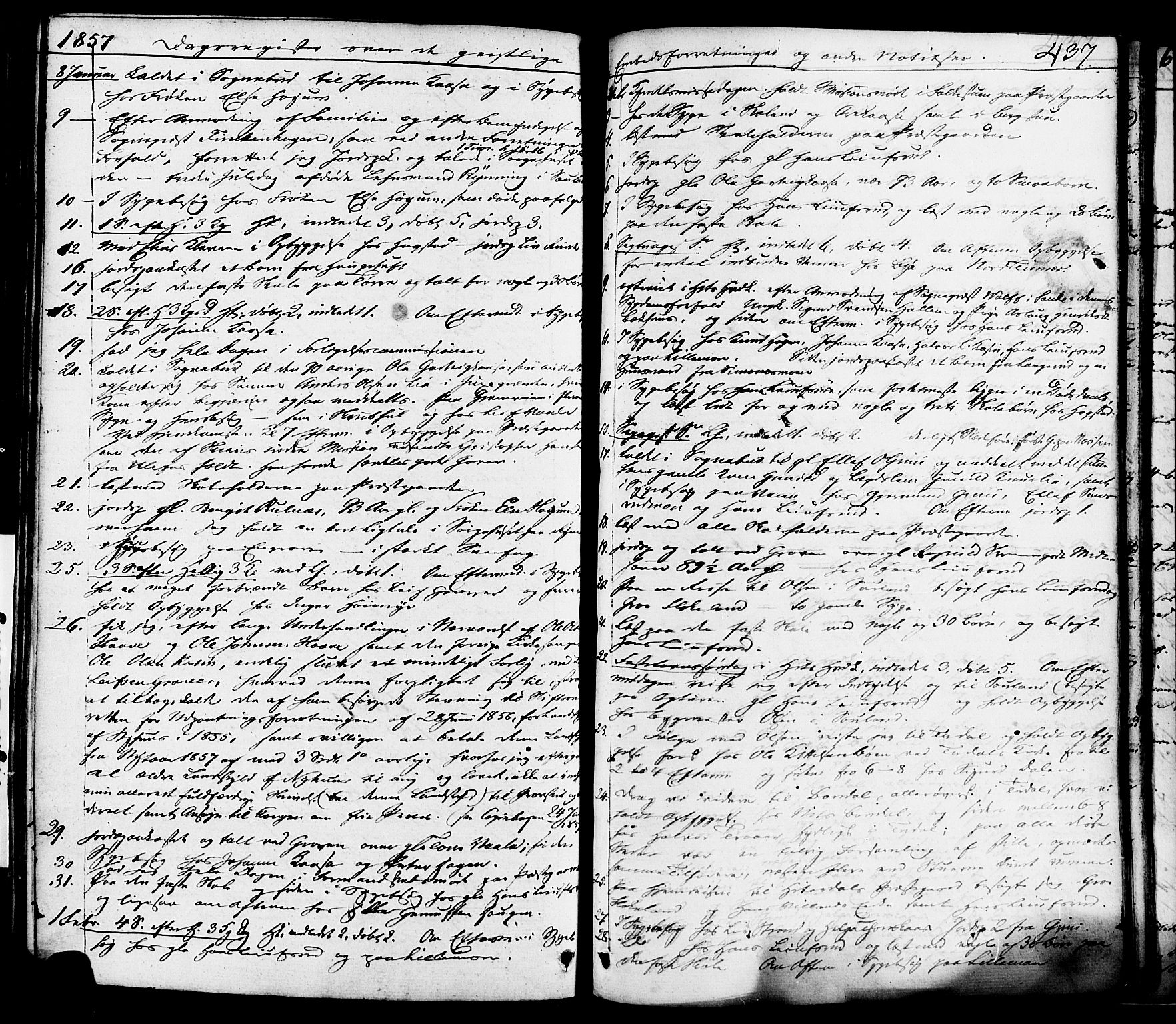 Heddal kirkebøker, AV/SAKO-A-268/F/Fa/L0006: Parish register (official) no. I 6, 1837-1854, p. 437