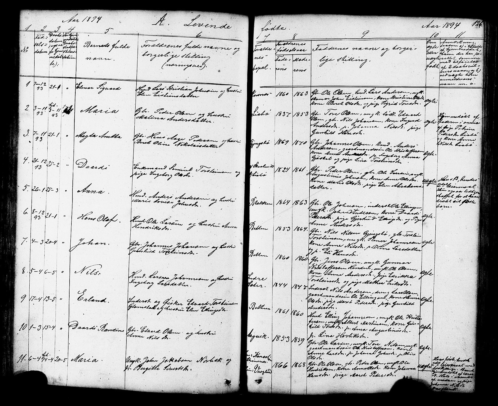 Ministerialprotokoller, klokkerbøker og fødselsregistre - Møre og Romsdal, AV/SAT-A-1454/576/L0890: Parish register (copy) no. 576C01, 1837-1908, p. 126