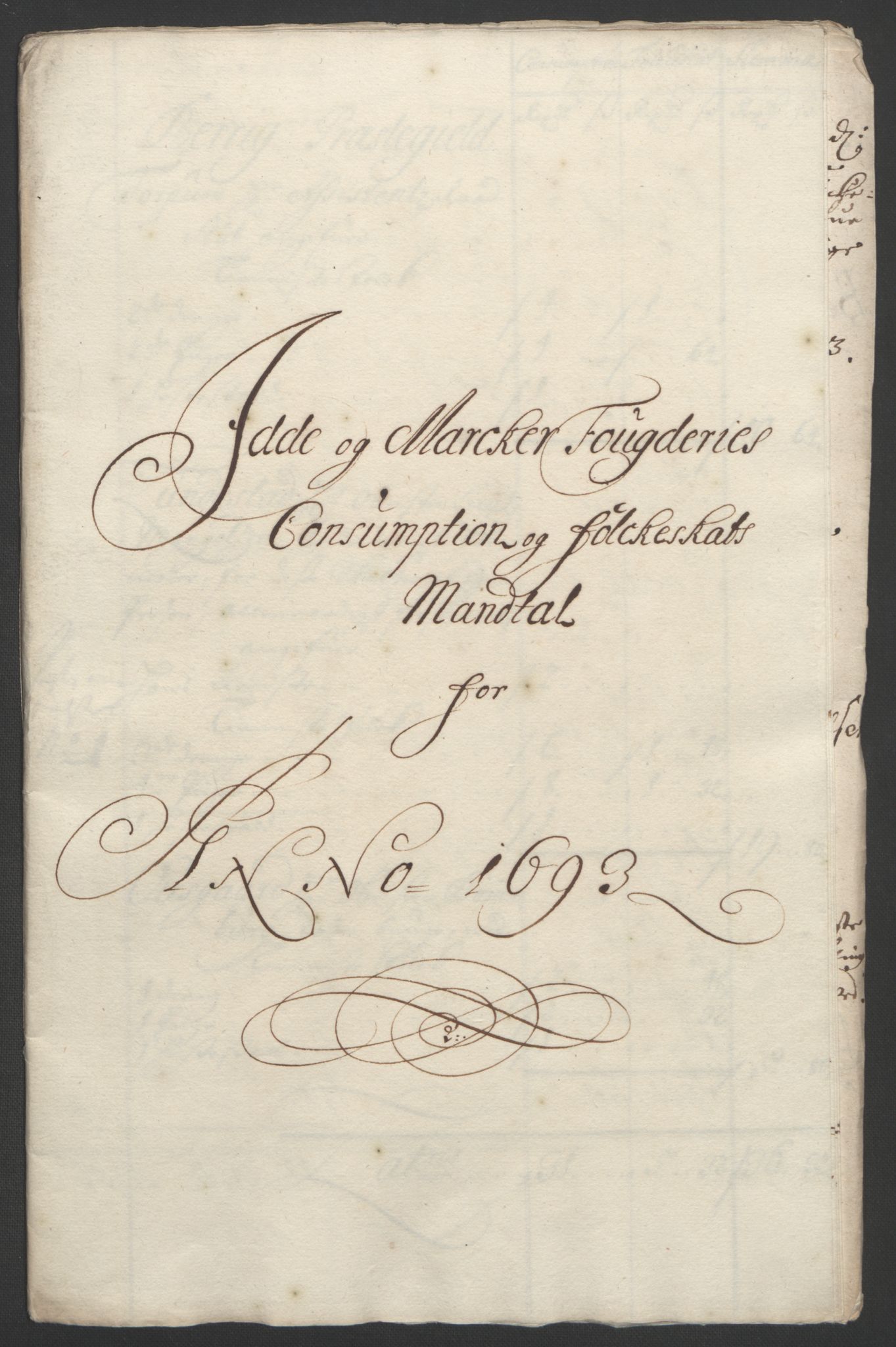Rentekammeret inntil 1814, Reviderte regnskaper, Fogderegnskap, RA/EA-4092/R01/L0011: Fogderegnskap Idd og Marker, 1692-1693, p. 295