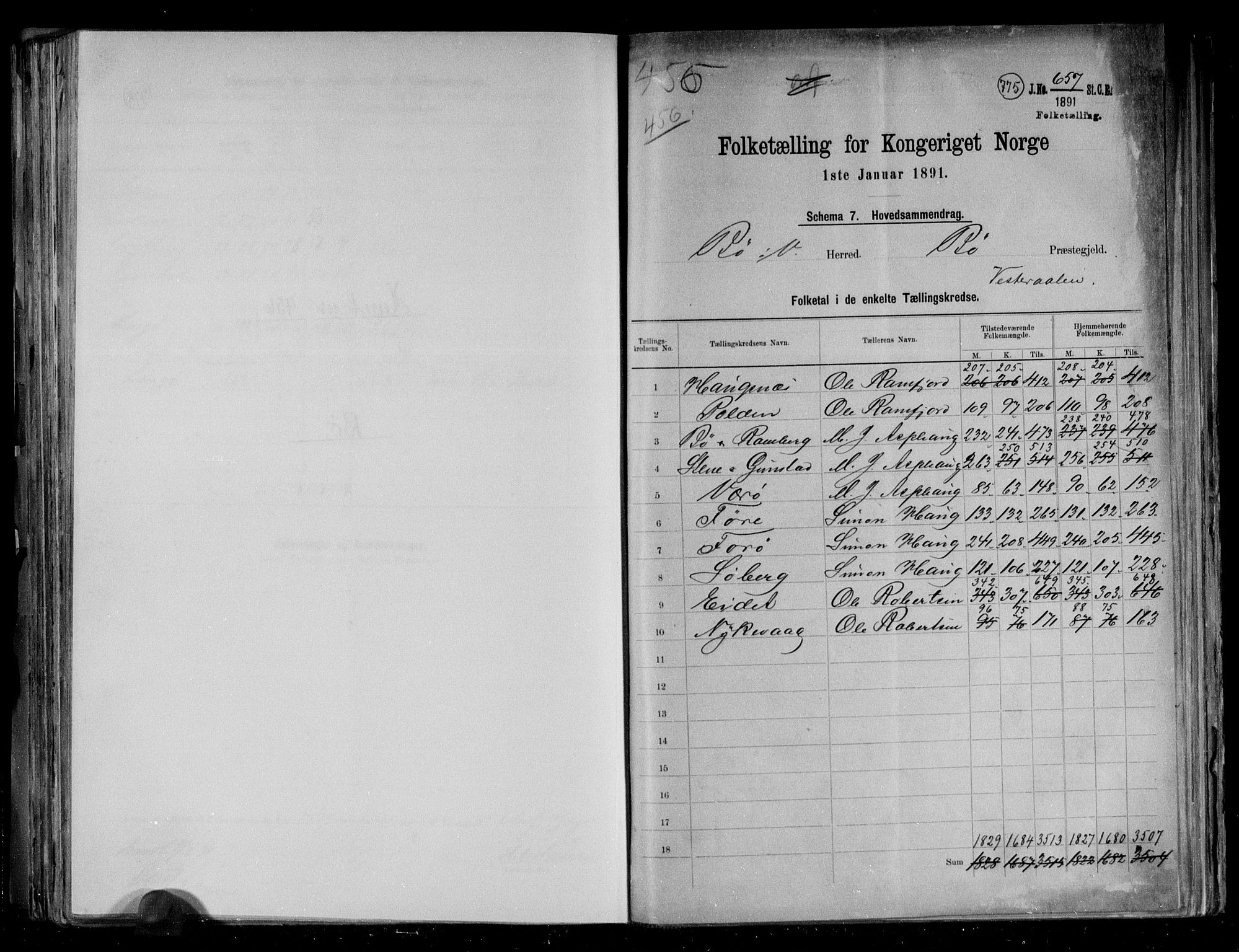 RA, 1891 census for 1867 Bø, 1891, p. 2