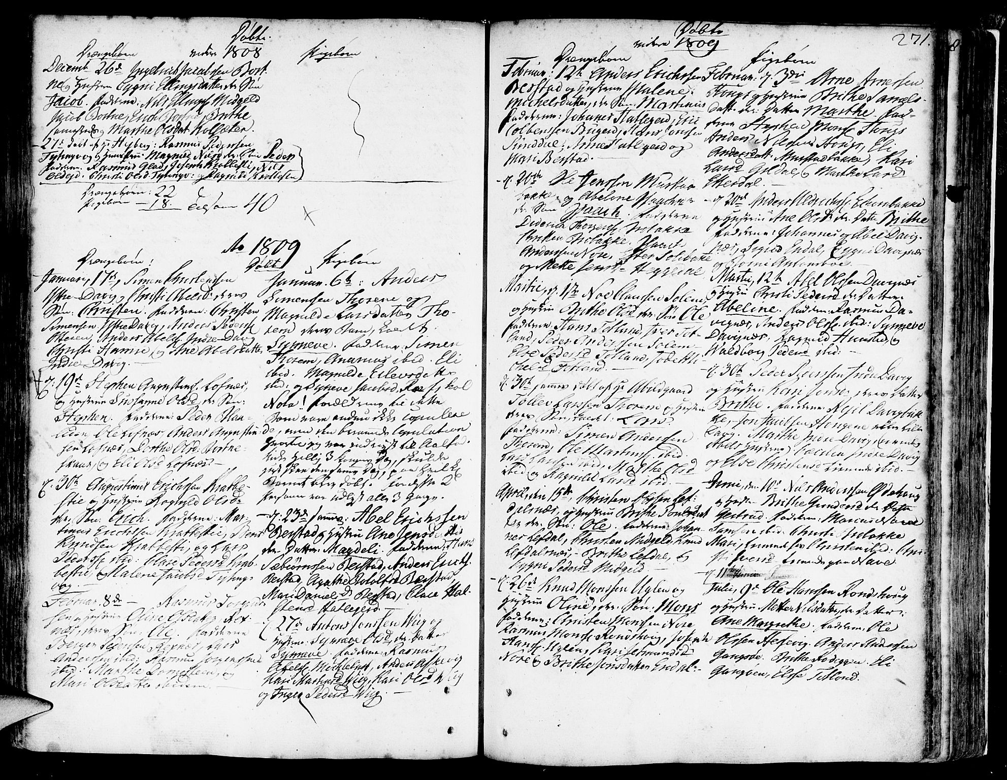 Davik sokneprestembete, AV/SAB-A-79701/H/Haa/Haaa/L0002: Parish register (official) no. A 2, 1742-1816, p. 271