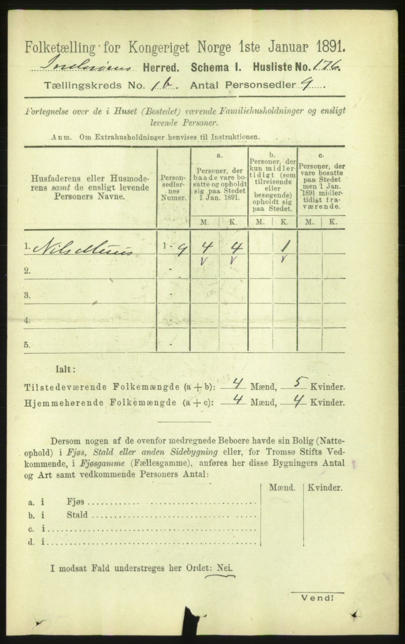 RA, 1891 census for 1729 Inderøy, 1891, p. 211