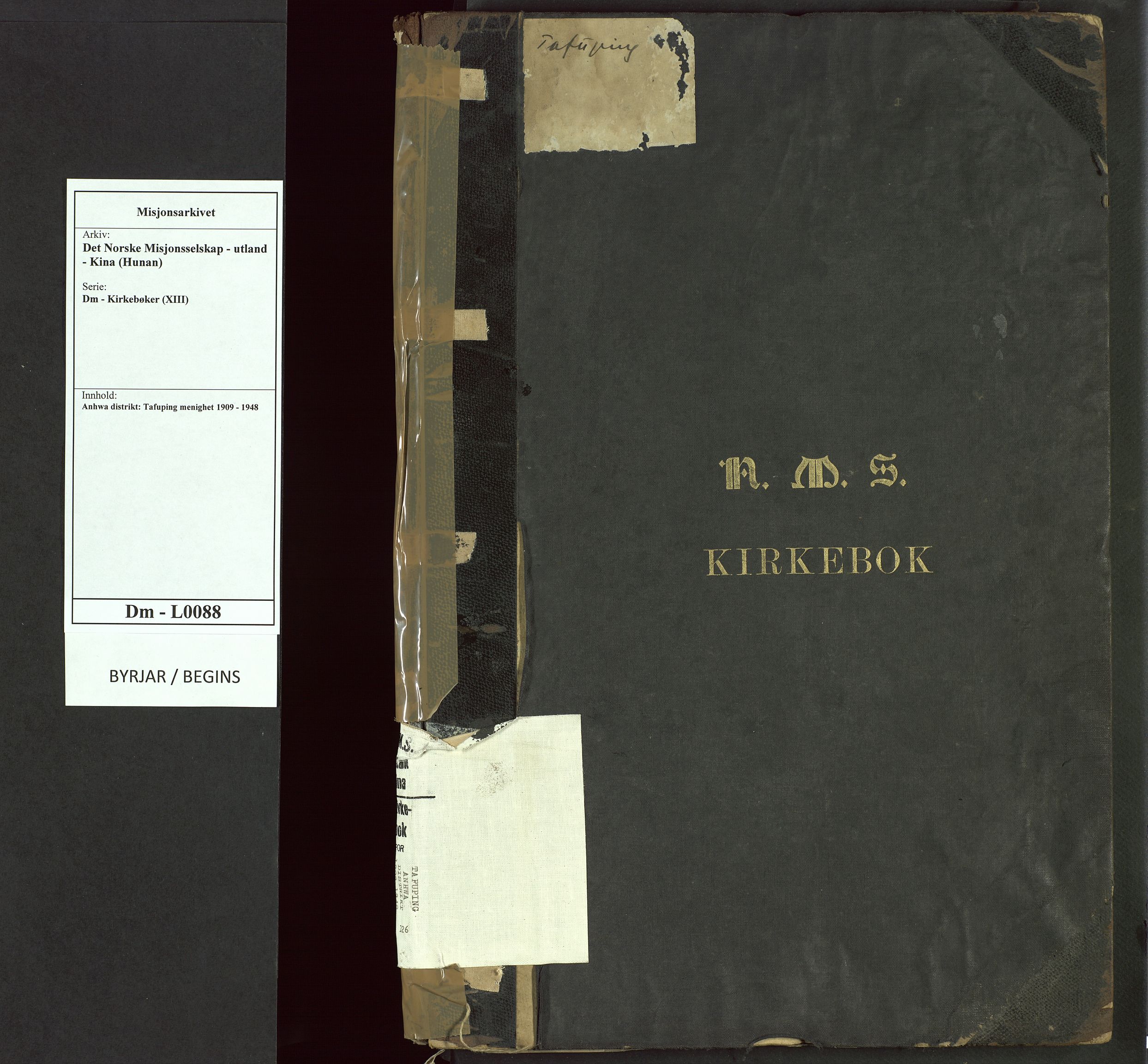 Det Norske Misjonsselskap - utland - Kina (Hunan), VID/MA-A-1065/Dm/L0088: Parish register (official) no. 126, 1909-1948