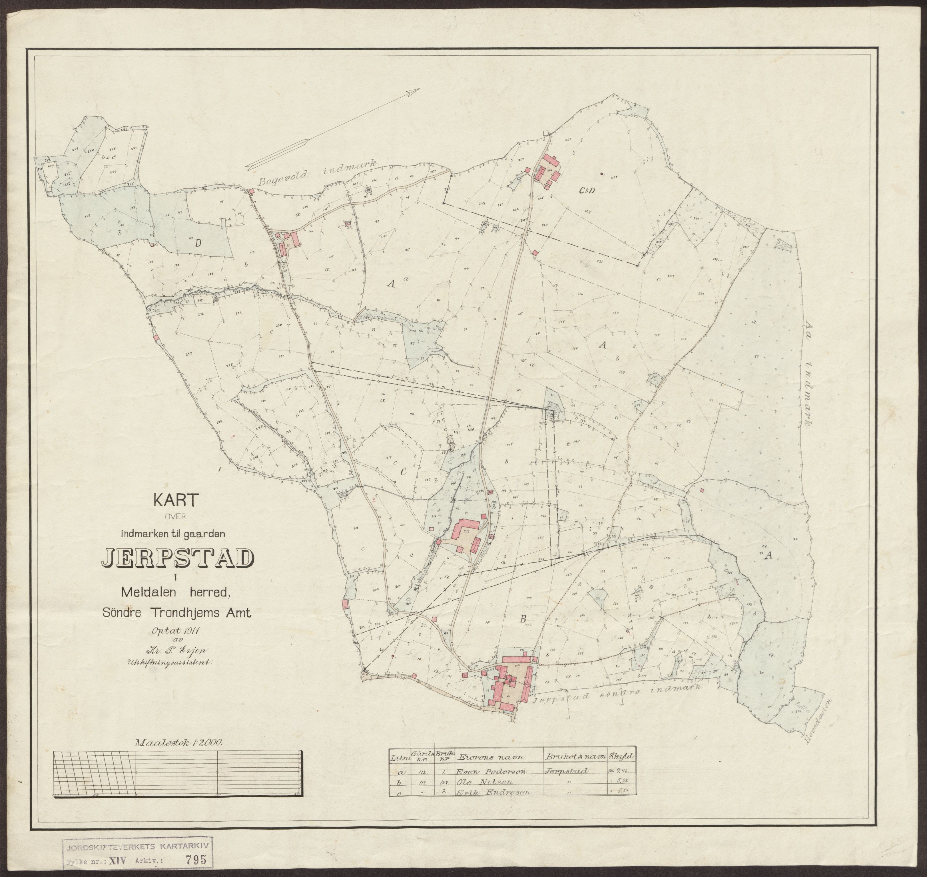 Jordskifteverkets kartarkiv, AV/RA-S-3929/T, 1859-1988, p. 1208