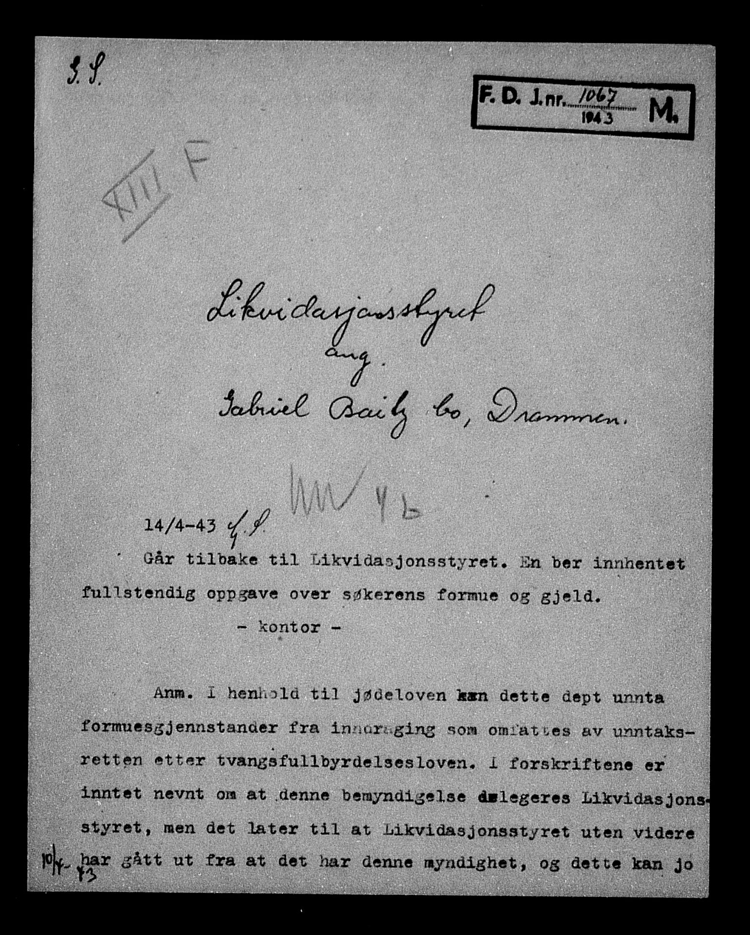 Justisdepartementet, Tilbakeføringskontoret for inndratte formuer, AV/RA-S-1564/H/Hc/Hcd/L0989: --, 1945-1947, p. 416