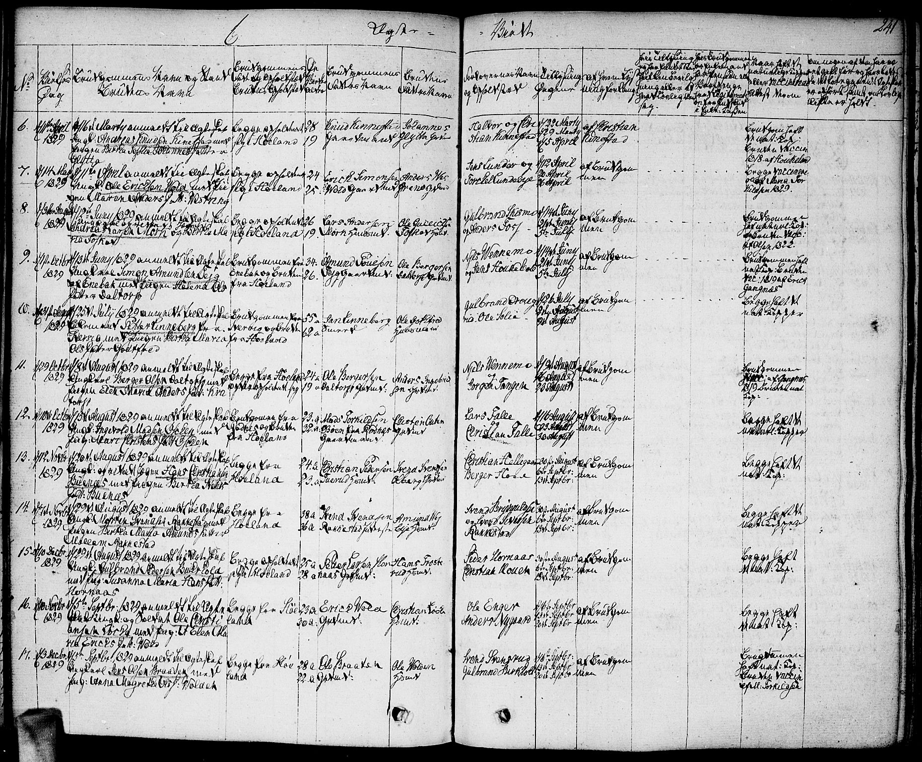 Høland prestekontor Kirkebøker, AV/SAO-A-10346a/F/Fa/L0008: Parish register (official) no. I 8, 1827-1845, p. 241