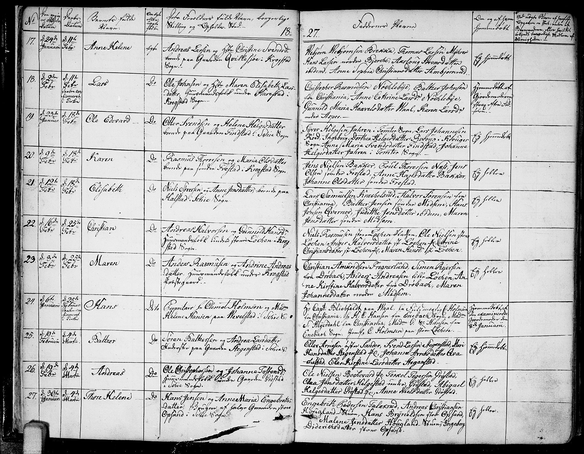 Kråkstad prestekontor Kirkebøker, AV/SAO-A-10125a/F/Fa/L0004: Parish register (official) no. I 4, 1825-1837, p. 14