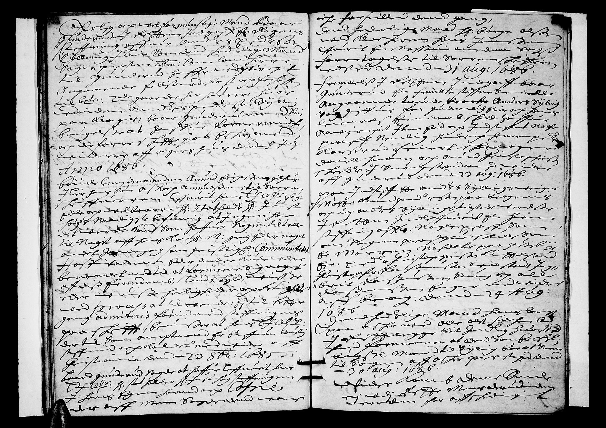 Lier, Røyken og Hurum sorenskriveri, AV/SAKO-A-89/F/Fa/L0027: Tingbok, 1686, p. 23