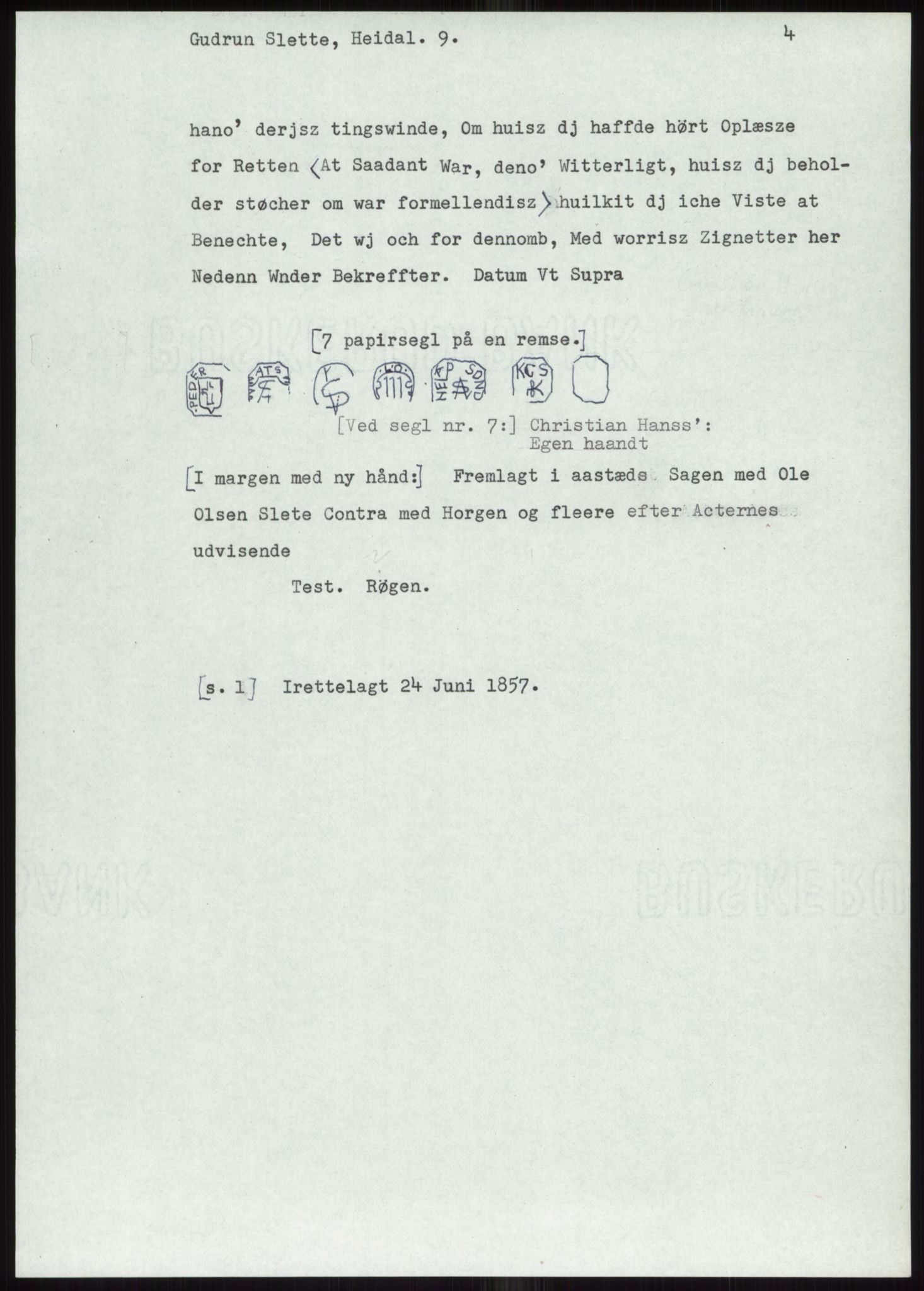 Samlinger til kildeutgivelse, Diplomavskriftsamlingen, AV/RA-EA-4053/H/Ha, p. 23