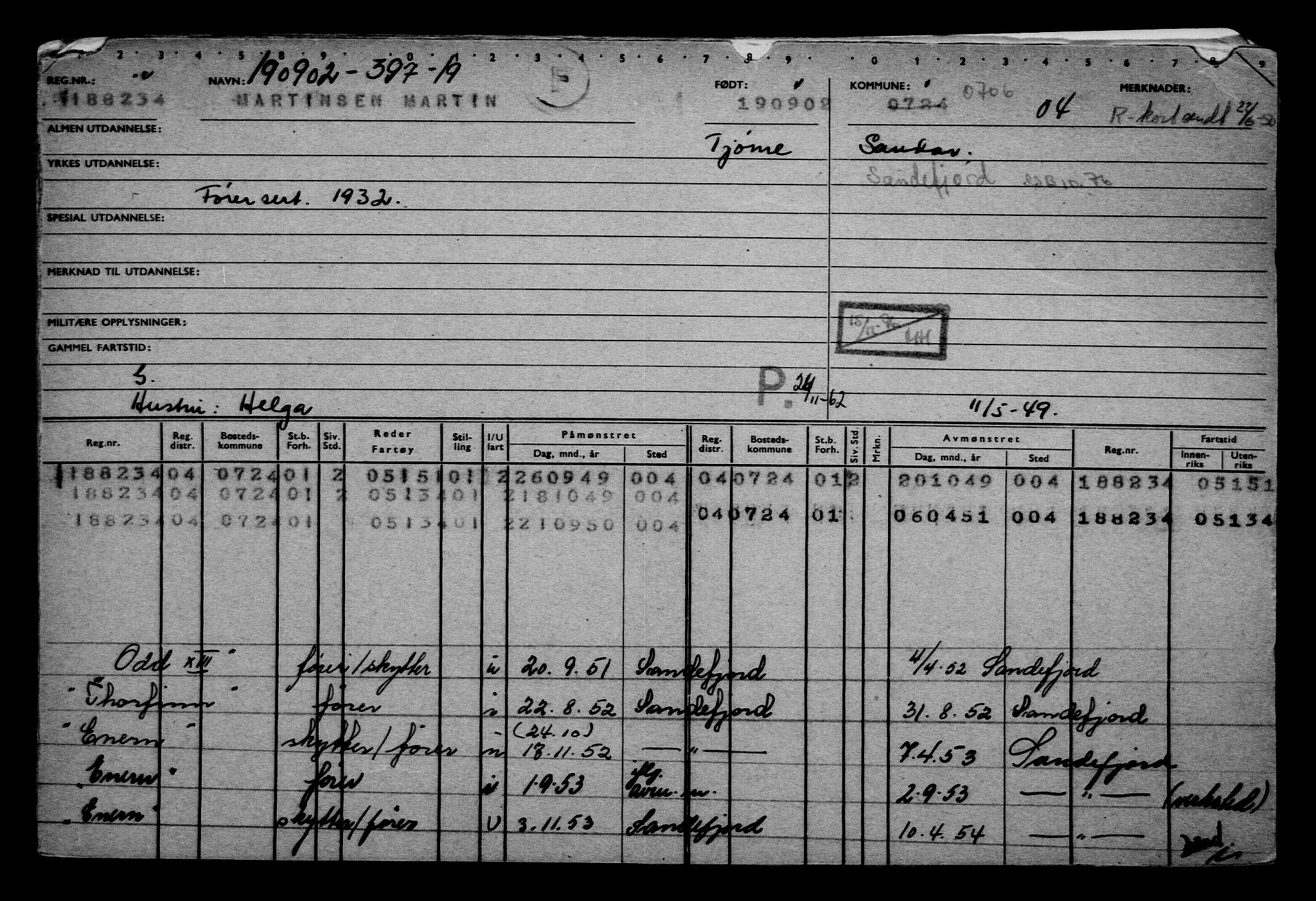 Direktoratet for sjømenn, AV/RA-S-3545/G/Gb/L0046: Hovedkort, 1902, p. 176