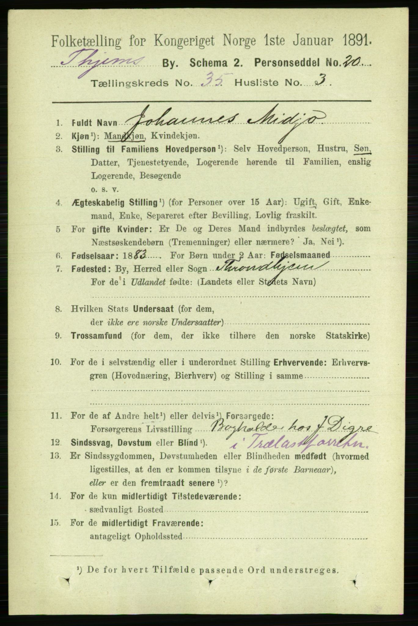 RA, 1891 census for 1601 Trondheim, 1891, p. 26290